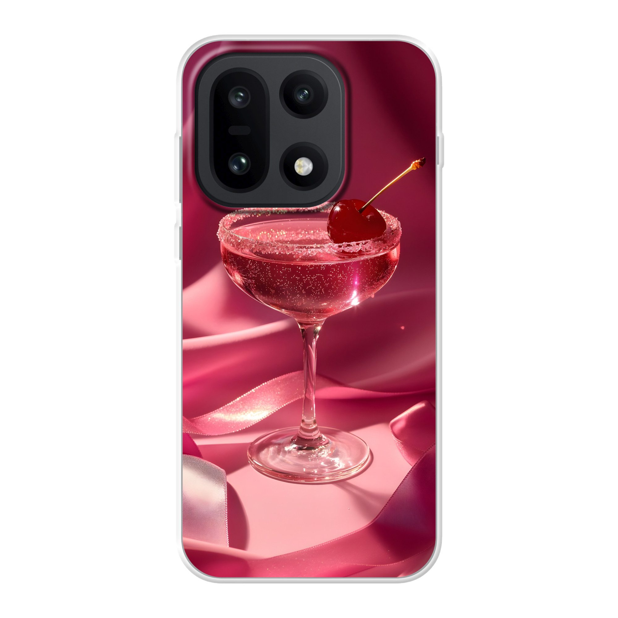 MuchoWow Handyhülle für OnePlus 15 Cocktail - Rosa - Luxe, Phone Case, Silikon, Schutzhülle Dünn