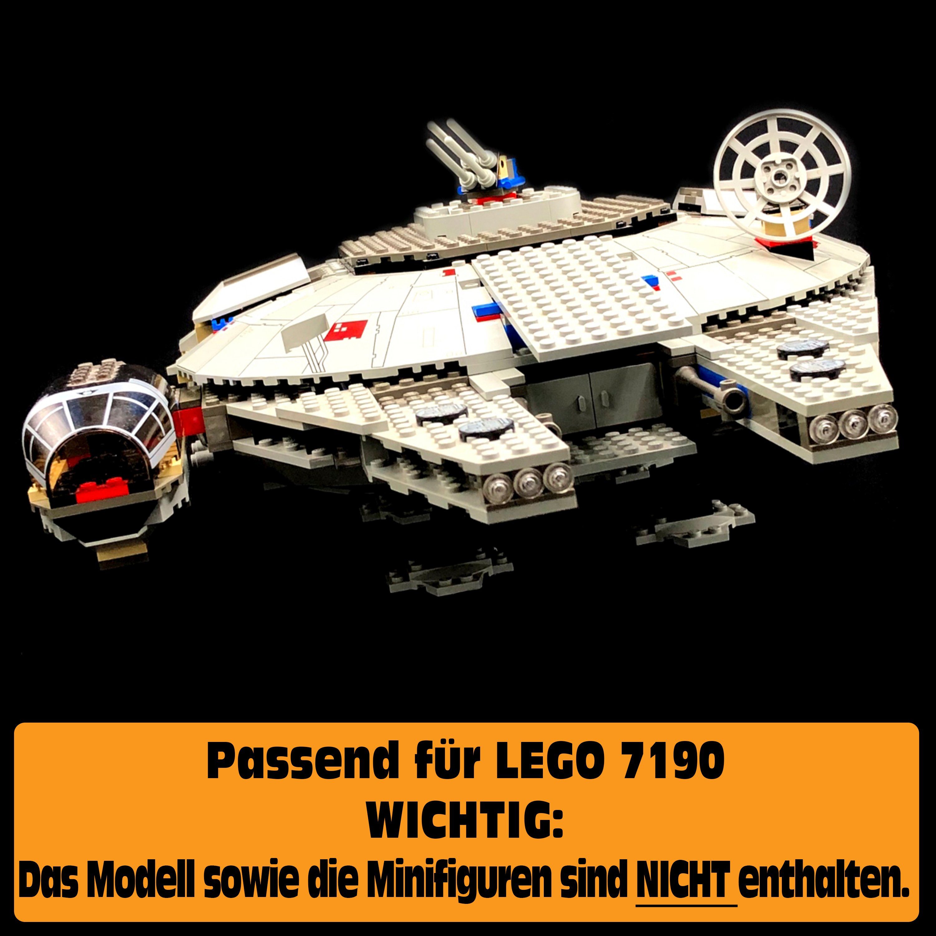 7190 LEGO Falcon Made AREA17 Stand Display 100% selbst Standfuß für Millennium in Germany Acryl zusammenbauen), (zum