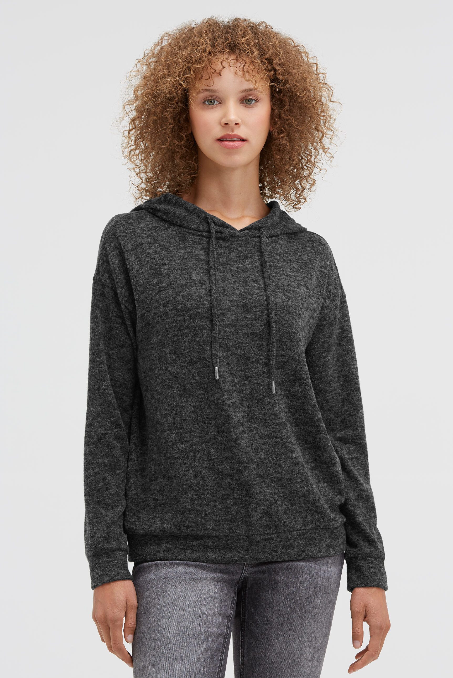 SOCCX Kapuzenpullover aus Flauschstrick