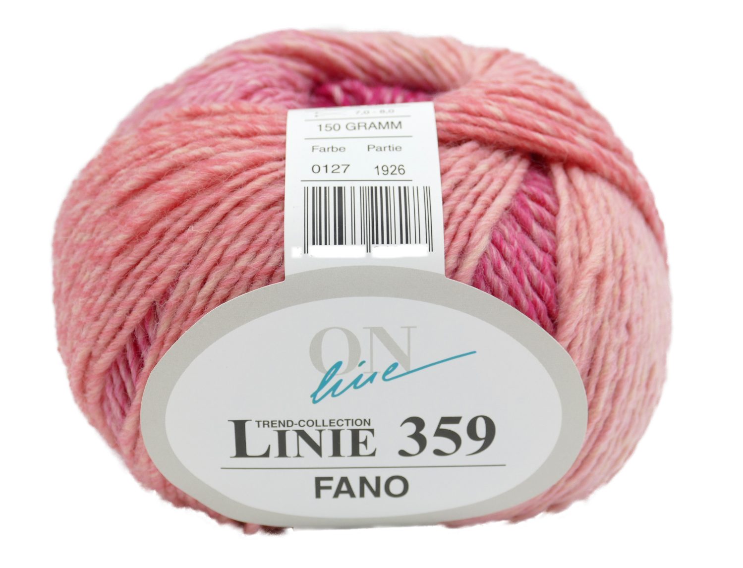 Online Garne Linie 359 Fano 150g Farbverlaufswolle zum Stricken und Häkeln Häkelwolle, 240,00 m (dicke Wolle mit Farbverlauf, Schnellstrickwolle, Strickwolle, Strickgarn, Handstrickgarn), Farbverlaufsgarn