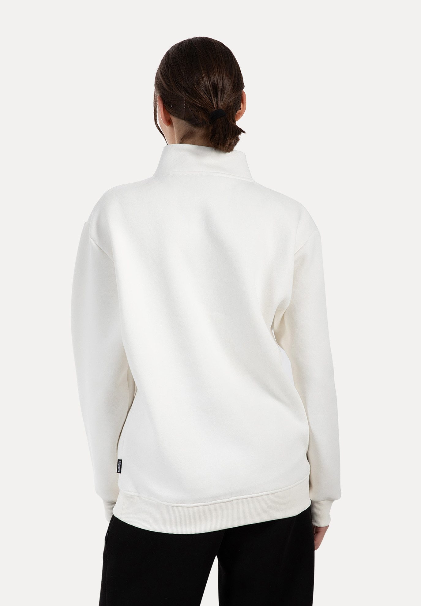 Smilodox Sweatshirt Unisex Jago, Half Zip Sweater, Regular Fit, Metalllabel günstig online kaufen