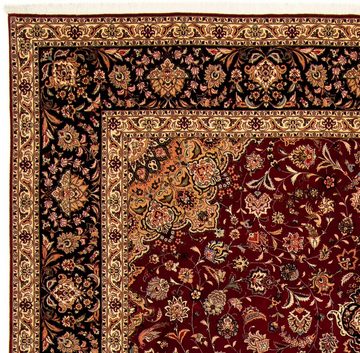 Orientteppich Perser - Täbriz - Royal - 393 x 298 cm - dunkelrot, morgenland, rechteckig, Höhe: 7 mm, Wohnzimmer, Handgeknüpft, Einzelstück mit Zertifikat