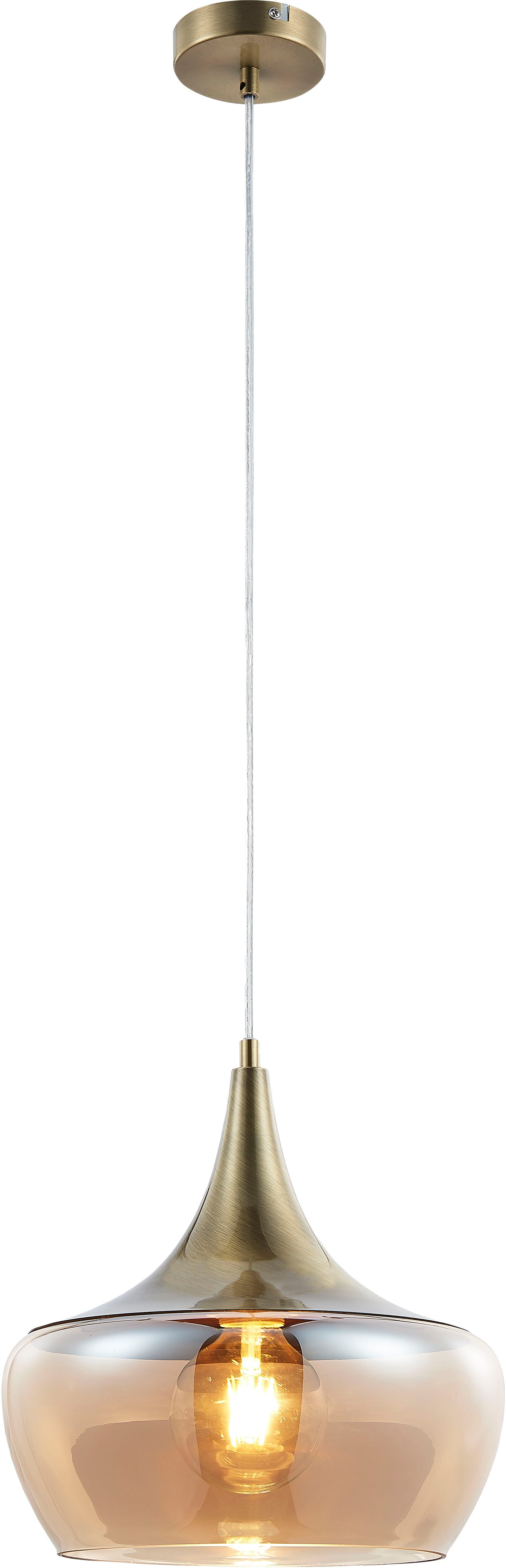 NOWA Hängeleuchte AROLA, ohne Leuchtmittel, Hängeleuchte, Hängeleuchte, Glas, Wohnbereich, Essbereich