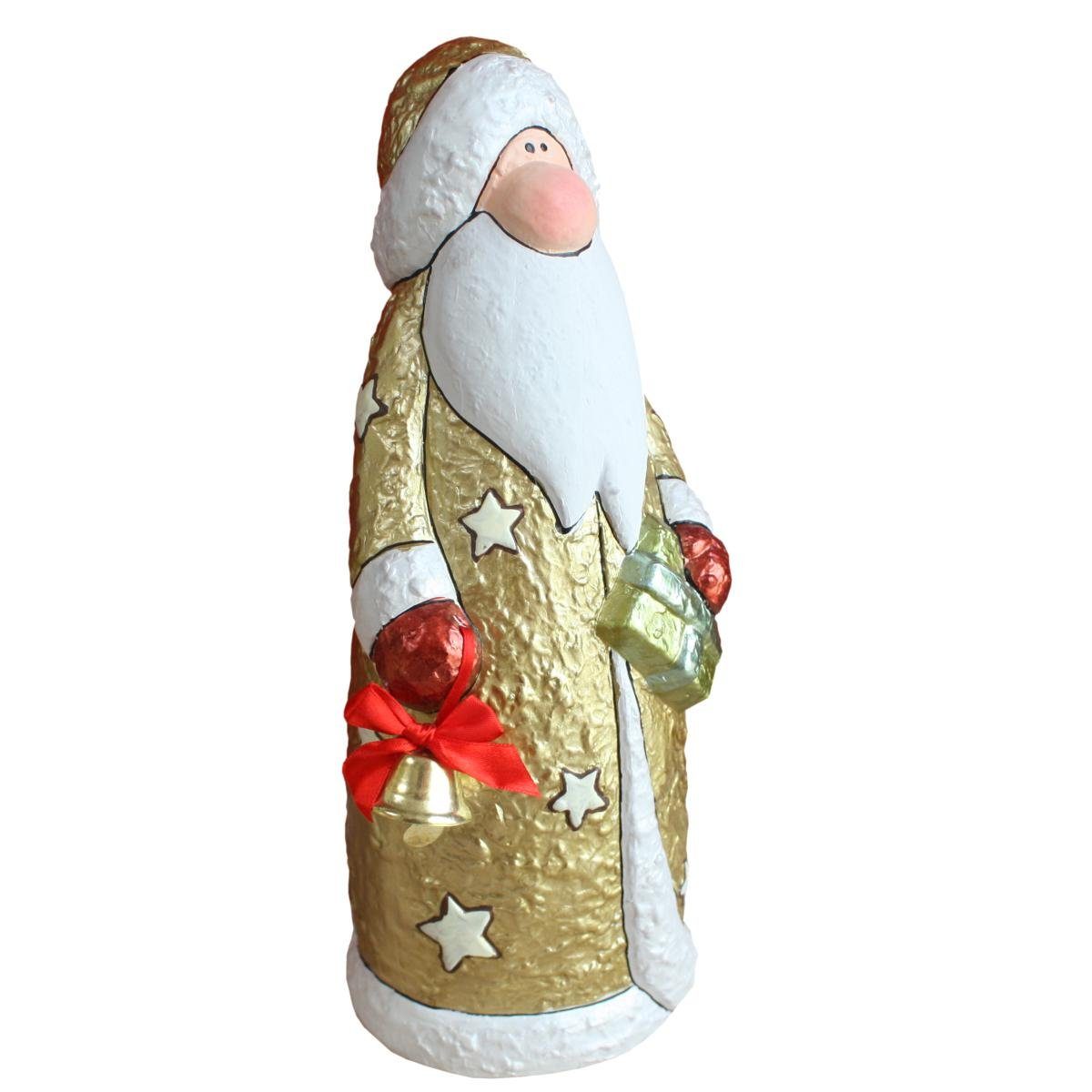 Casablanca Weihnachtsfigur Casablanca Nikolaus Santa Georg goldfarben (Stück, 1 St)