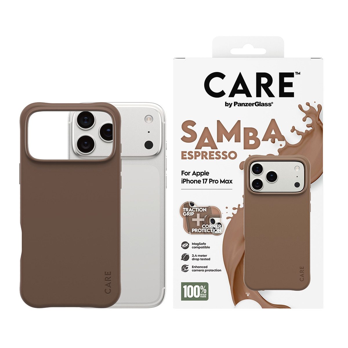 CARE by PanzerGlass Handyhülle Samba MagSafe Case für Apple iPhone 17 Pro Max, Backcover, Schutzhülle, Handyschutzhülle, Case, Schutzcase, stoßfest
