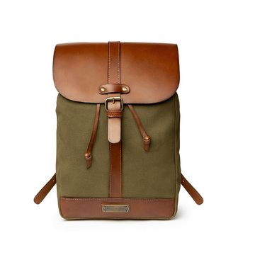 DRAKENSBERG Tagesrucksack »Charly« Oliv-Grün, Cleaner Rucksack im Vintage Design für Damen und Herren, handgemacht