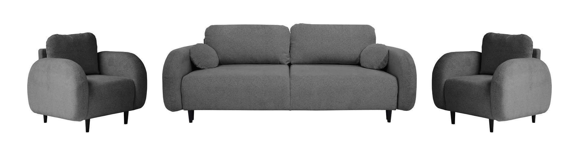 MOEBLO Polstergarnitur Carina, (Wohnzimmergarnitur Zweisitzer-Sofa Sessel günstig online kaufen