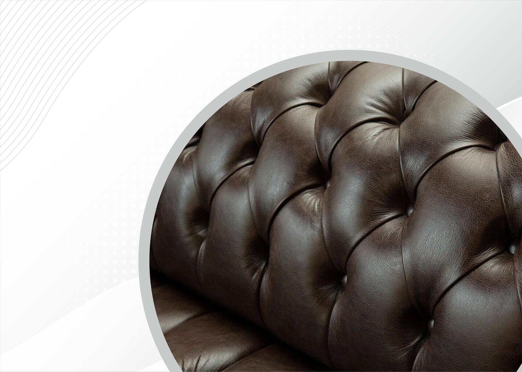 Sofa Chesterfield-Sofa, 4 Design Couch 265 Sitzer Sofa cm JVmoebel Chesterfield