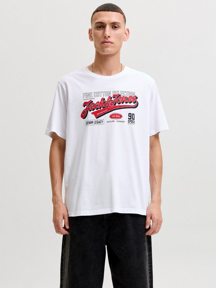 Jack & Jones T-Shirt JJELOGO TEE SS O-NECK 2 COL AW26 SN Baumwolle, regular fit