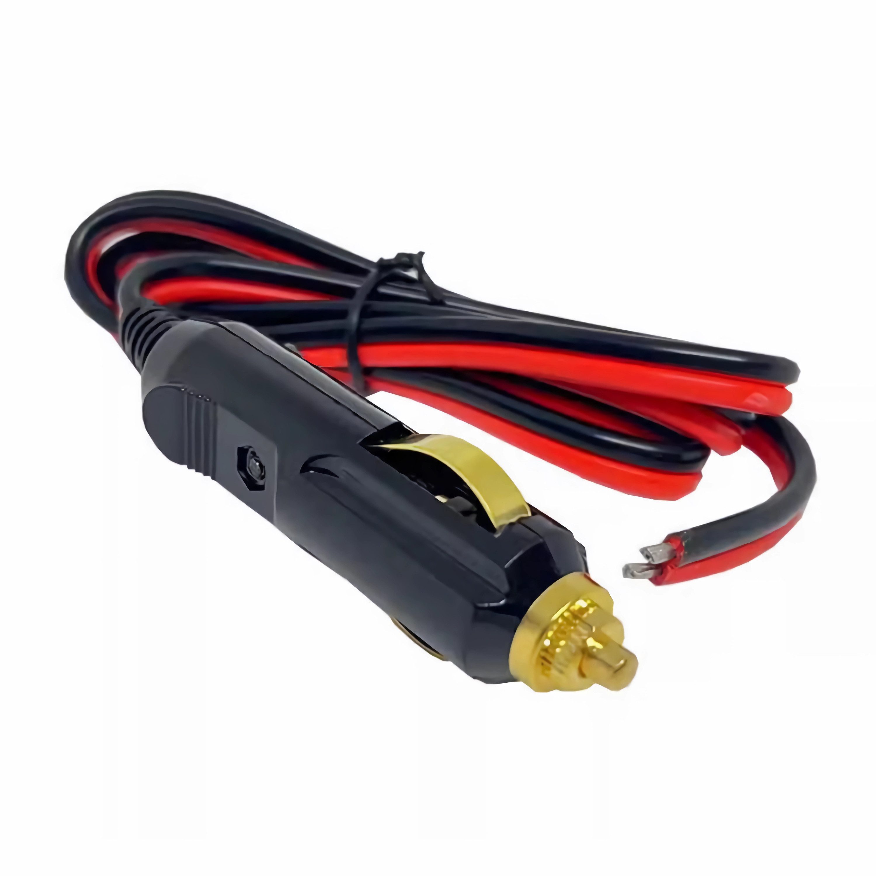 Bolwins L32 KFZ Auto Zigarettenanzünder Stecker 30cm Kabel 12-24V mit 20A fuse Autoladekabel, KFZ Zigarettenanzünder-Stecker, Offene Kabelenden (Rot + / Schwarz – Bild 4 von 5