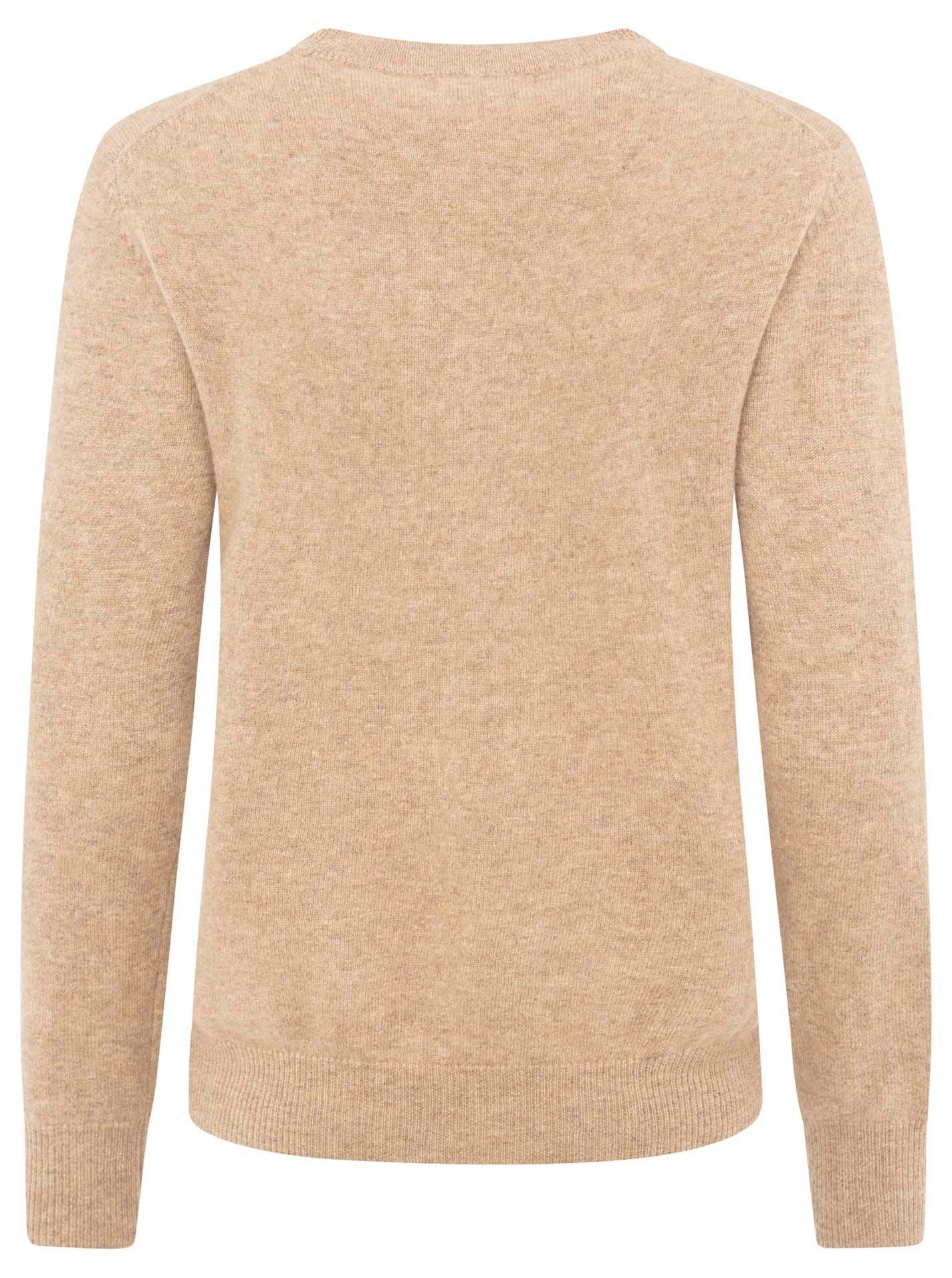 Zwillingsherz Strickpullover Duck Rundhals,aus reinem Kaschmir mit großer Ente