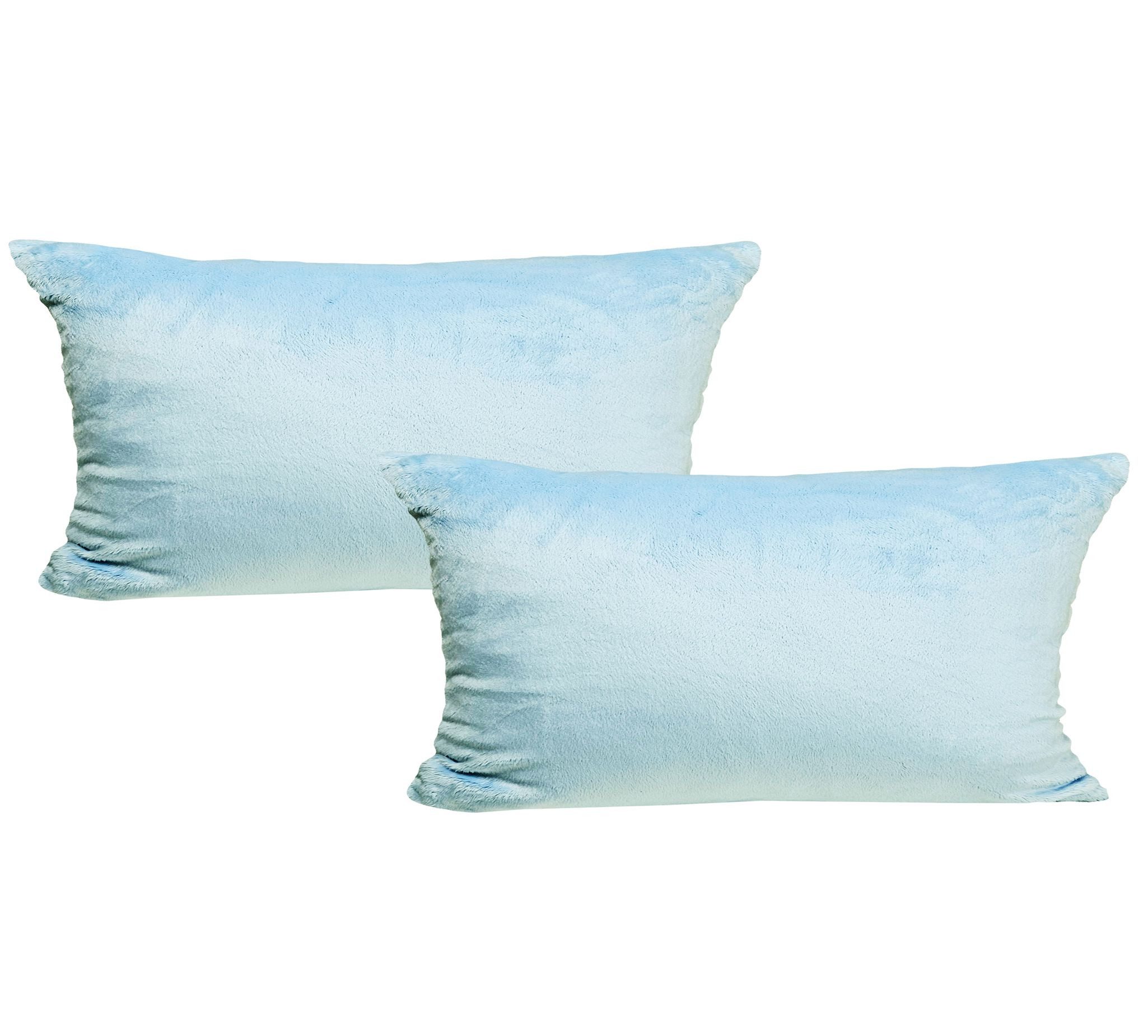 JACK Kissenbezüge 2er Set Kissenhülle Teddy Flausch Plüsch, (2 Stück), super flauschig, Couchkissen