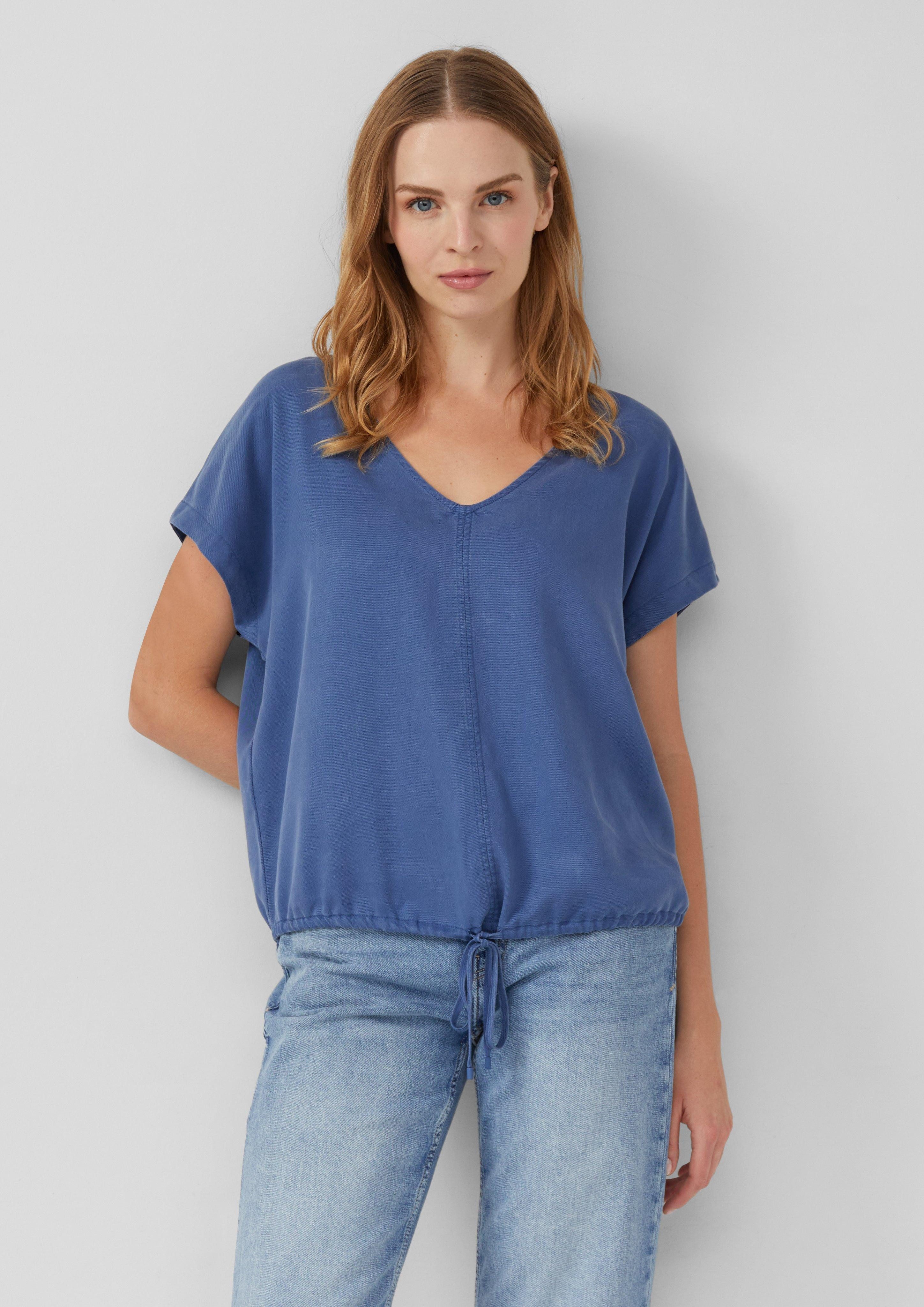 s.Oliver Blusentop Ärmellose Bluse aus Lyocell günstig online kaufen