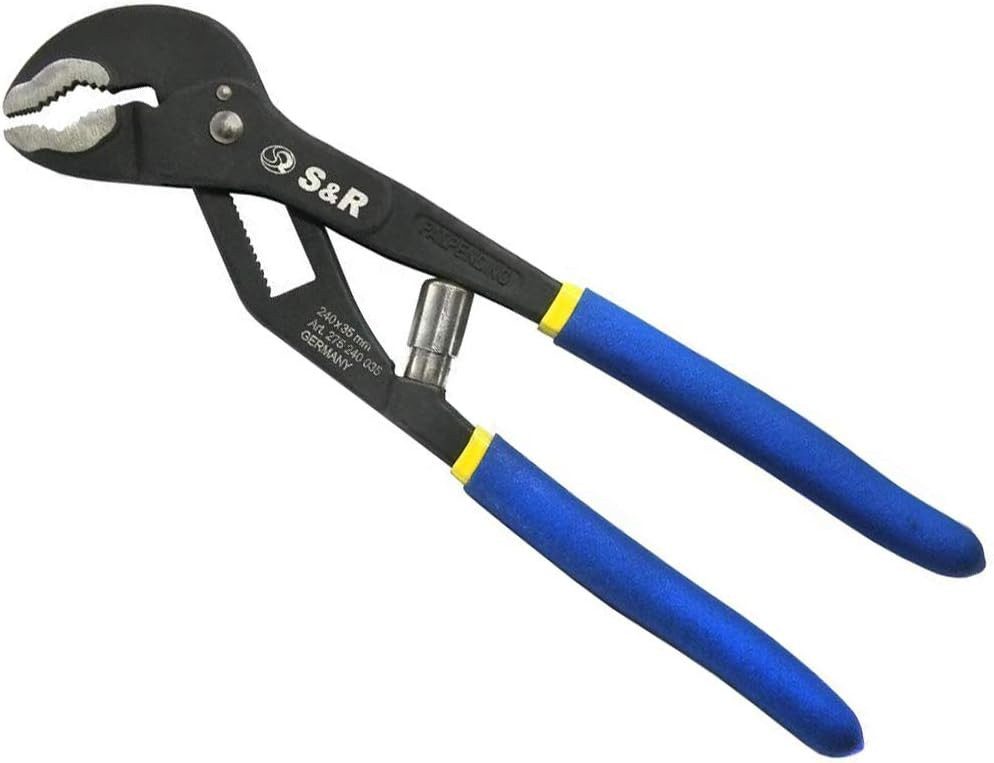 S&R Wasserpumpenzange Automatisch: mit patentiertem Schnellspannmechanismus 300 x 40 mm, 1-tlg., CR-V, doppelt ummantelte Griffe, PROFESSIONAL