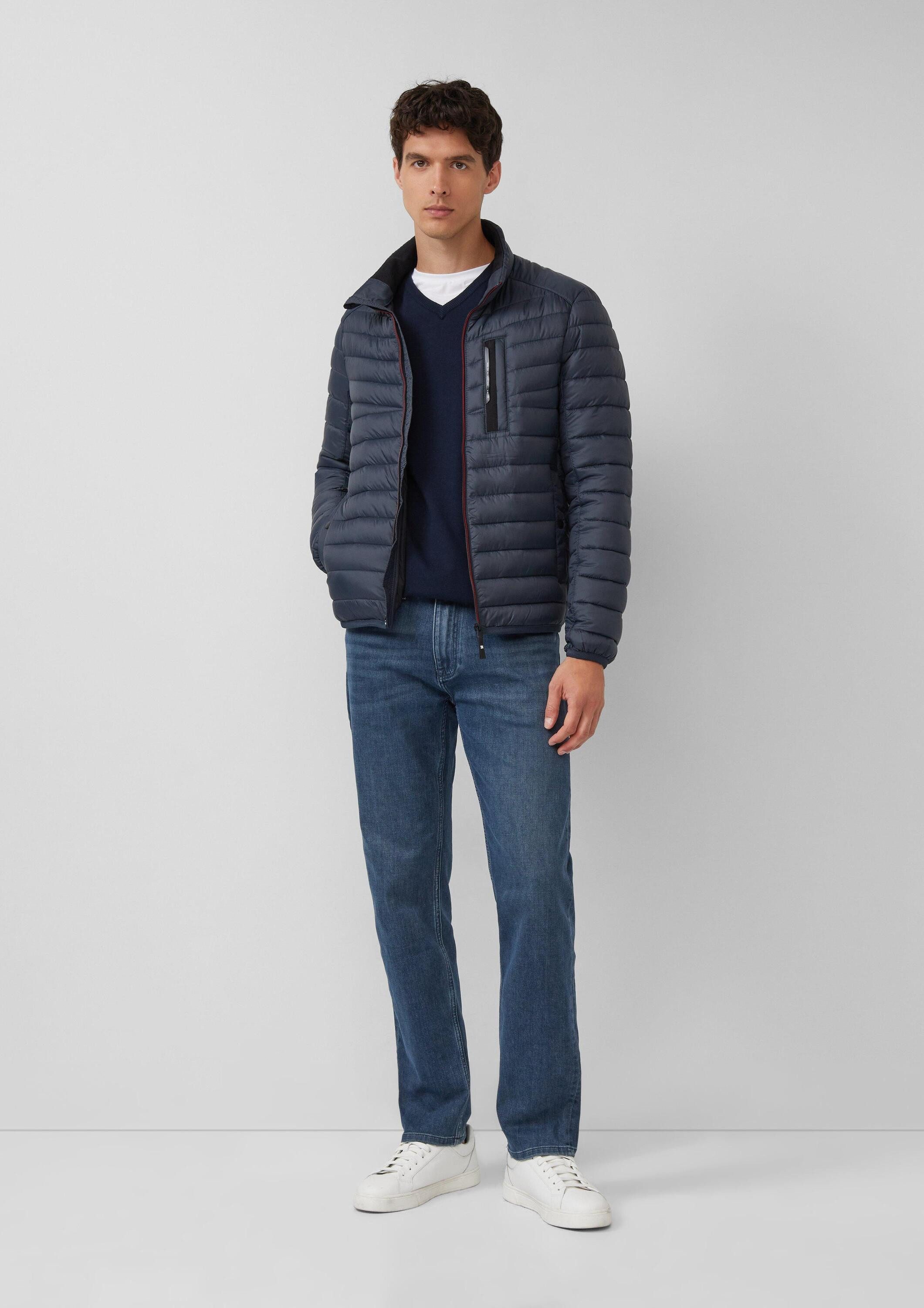 s.Oliver Longpullover Strickpullover Strickpullover mit Logo-Stickerei