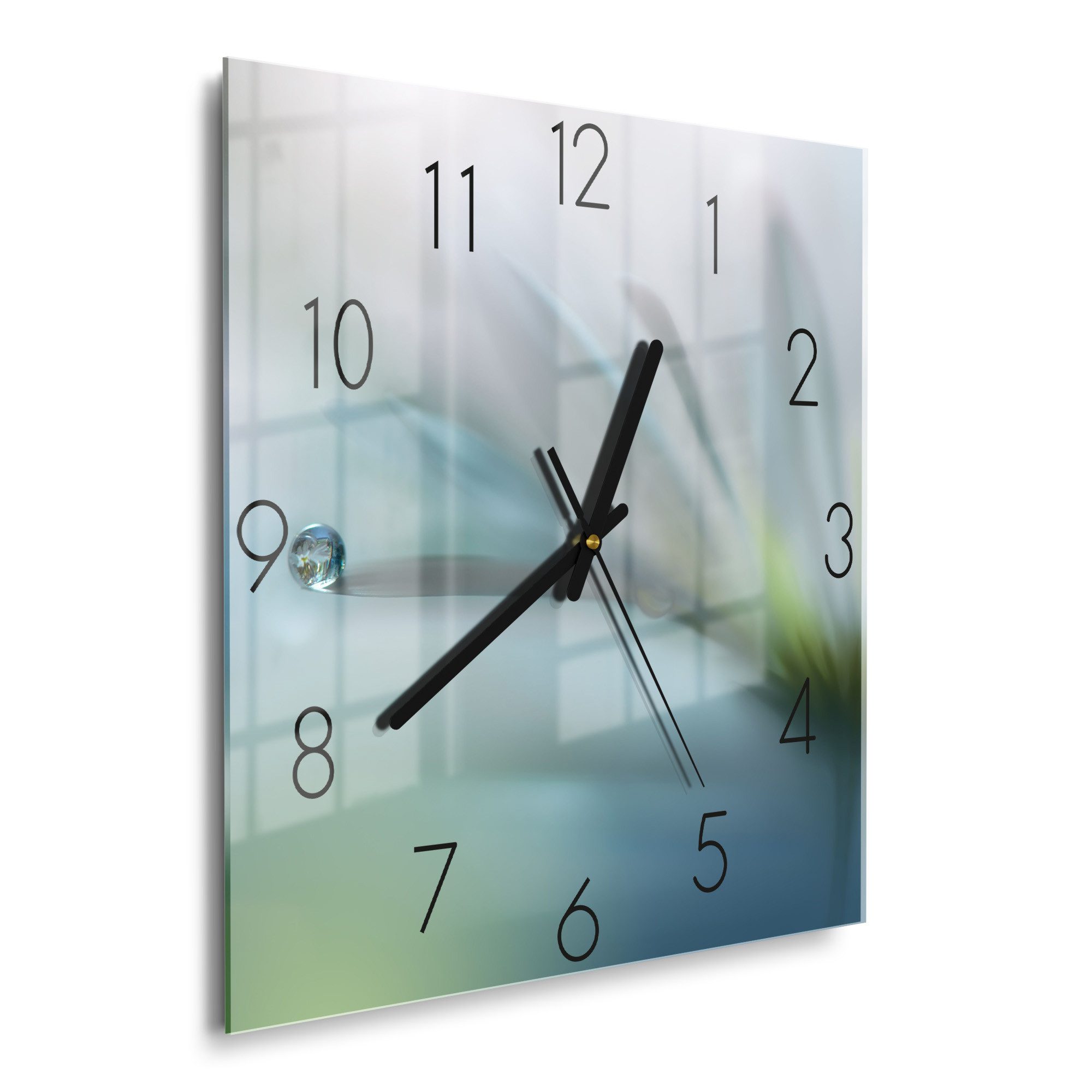 DEQORI Wanduhr 'Flüchtiger Tropfen' (Glas Glasuhr günstig online kaufen