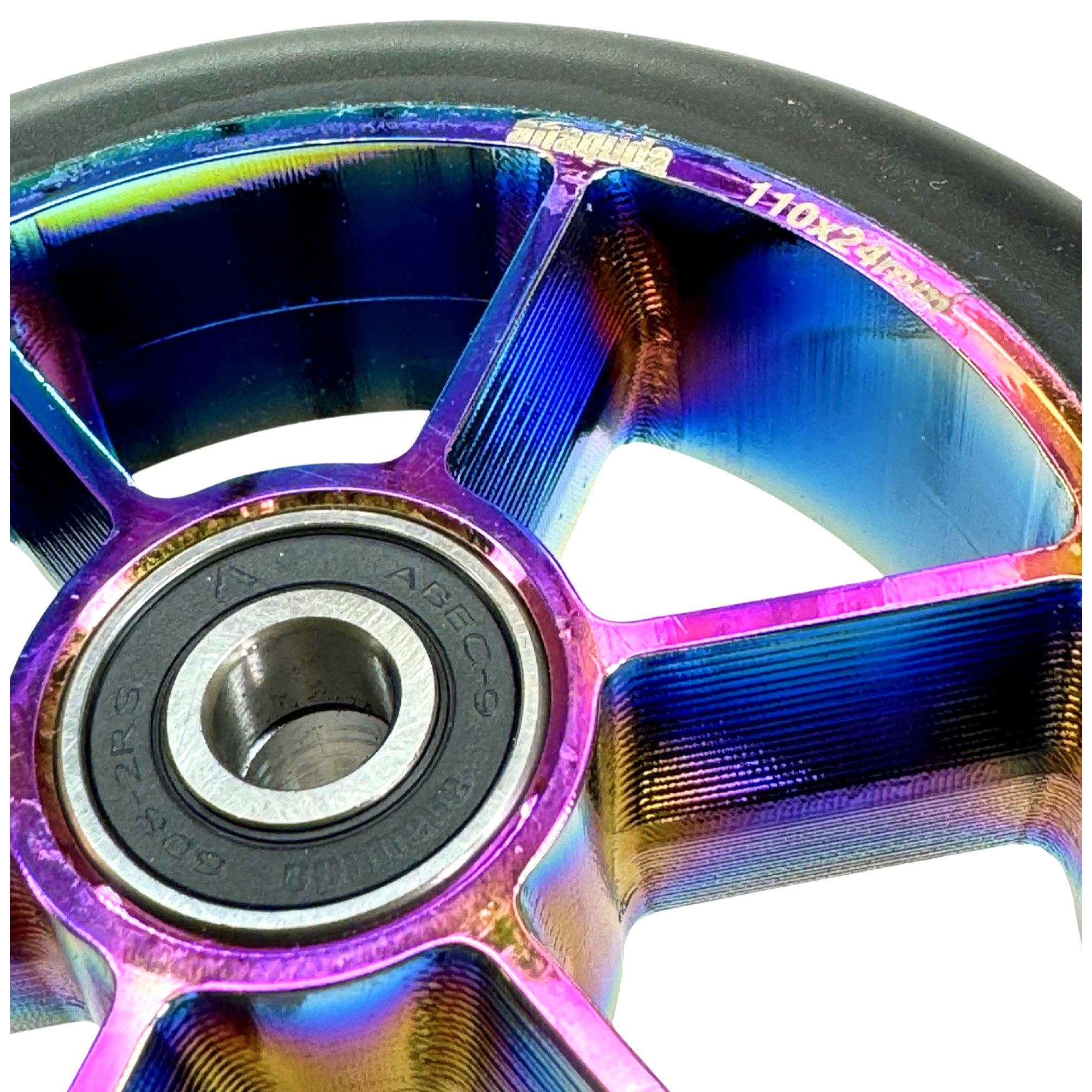 Anaquda Stuntscooter Anaquda Blade Stunt-Scooter Rolle 110mm Neochrom/PU Schwarz