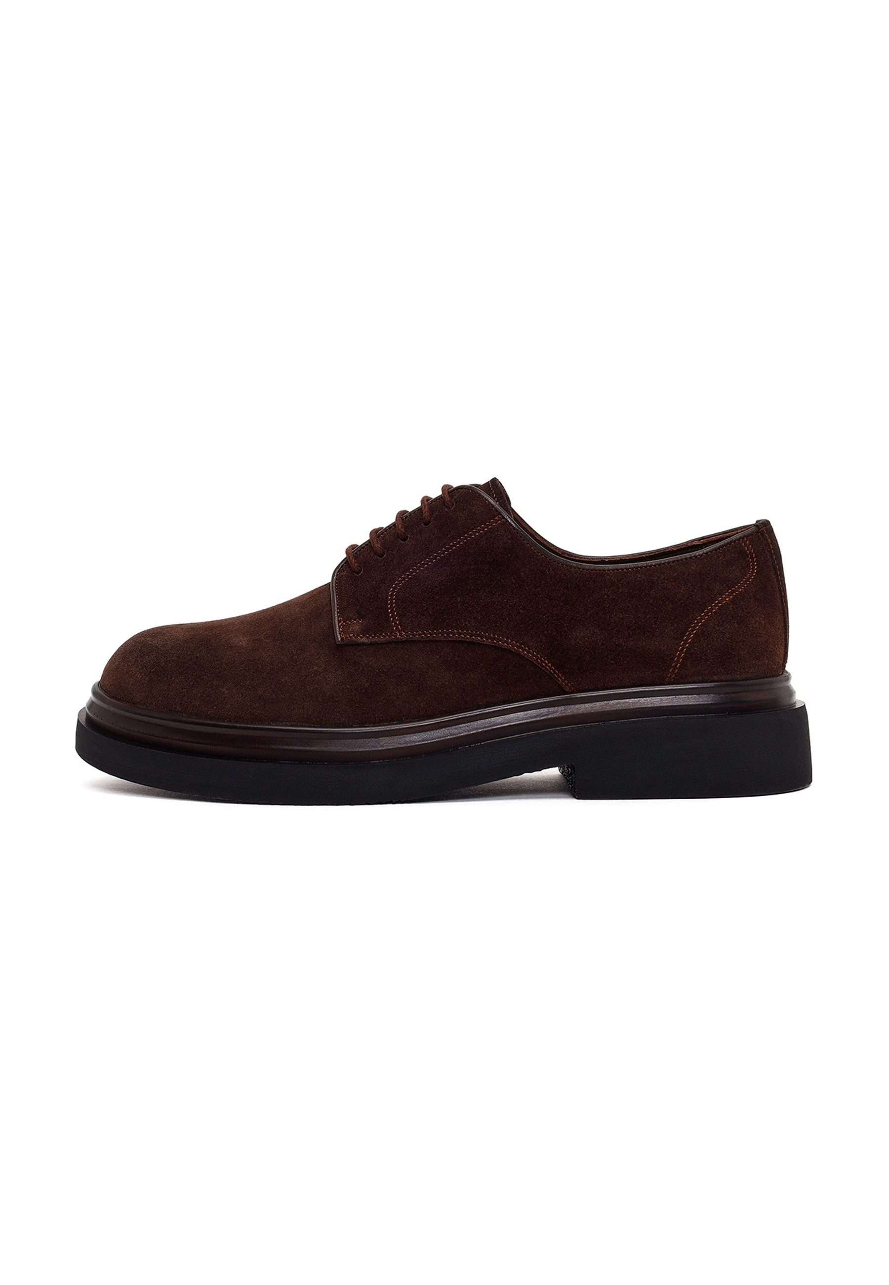 Derimod Wildleder-Derby-Schnürschuhe Schnürschuh