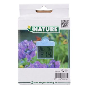 Nature Digitales Fensterthermometer 13x10x3 cm 6080078 Wetterstation