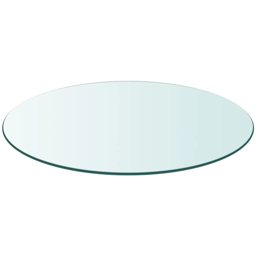 vidaXL Tischplatte Tischplatte aus gehärtetem Glas rund 400 mm (1 St)