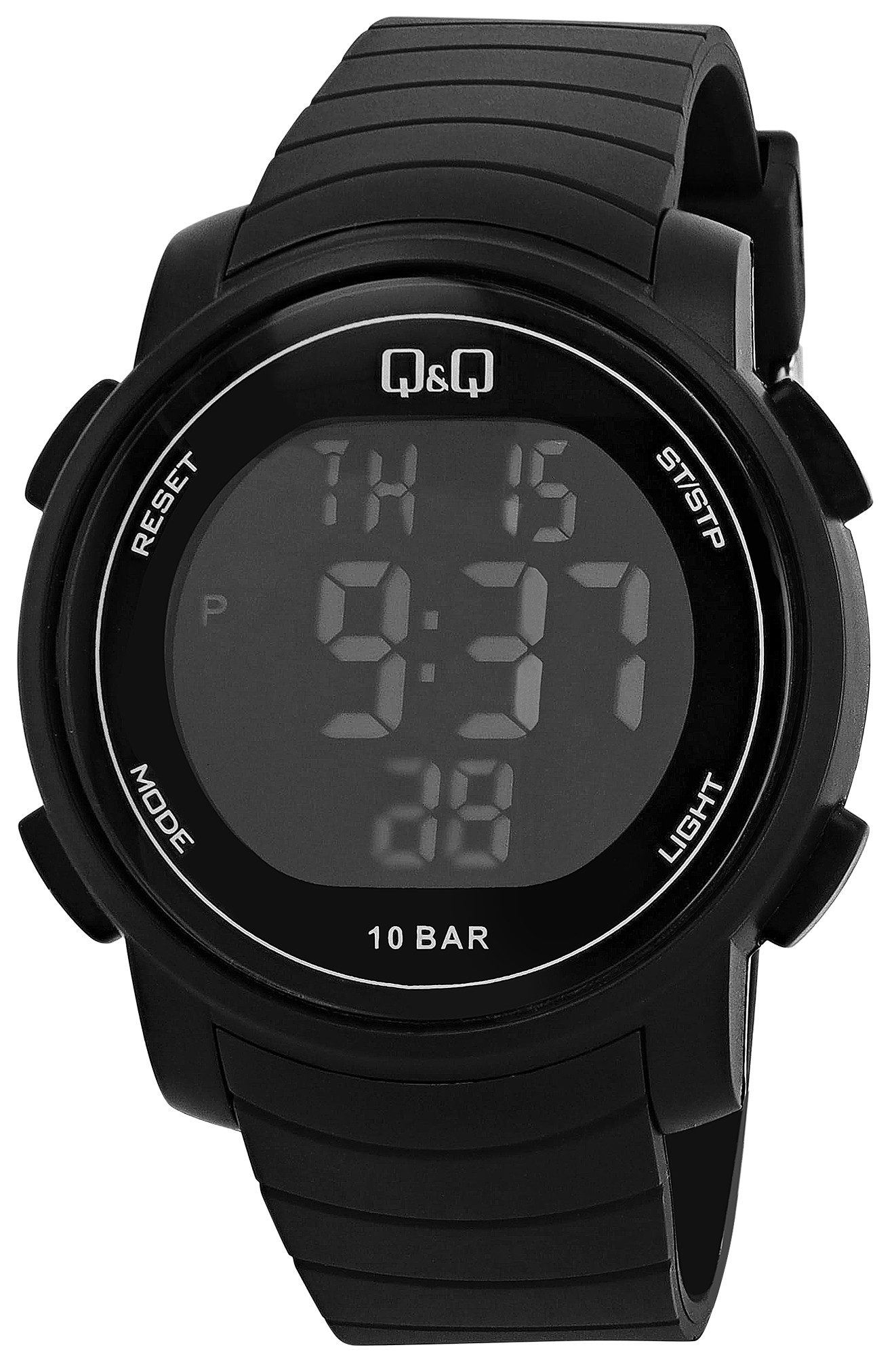Q&Q Quarzuhr M122J001Y Digital, Kunststoff, Silikonband, schwarz, 10 ATM, D günstig online kaufen