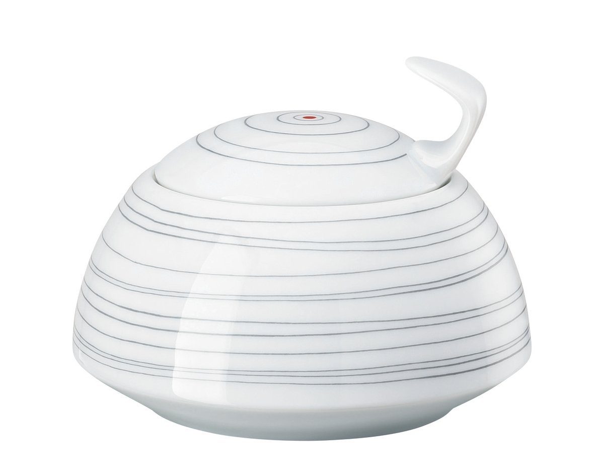 Rosenthal Zuckerdose TAC Gropius Stripes 2.0 Zuckerdose 0,22 l, Porzellan