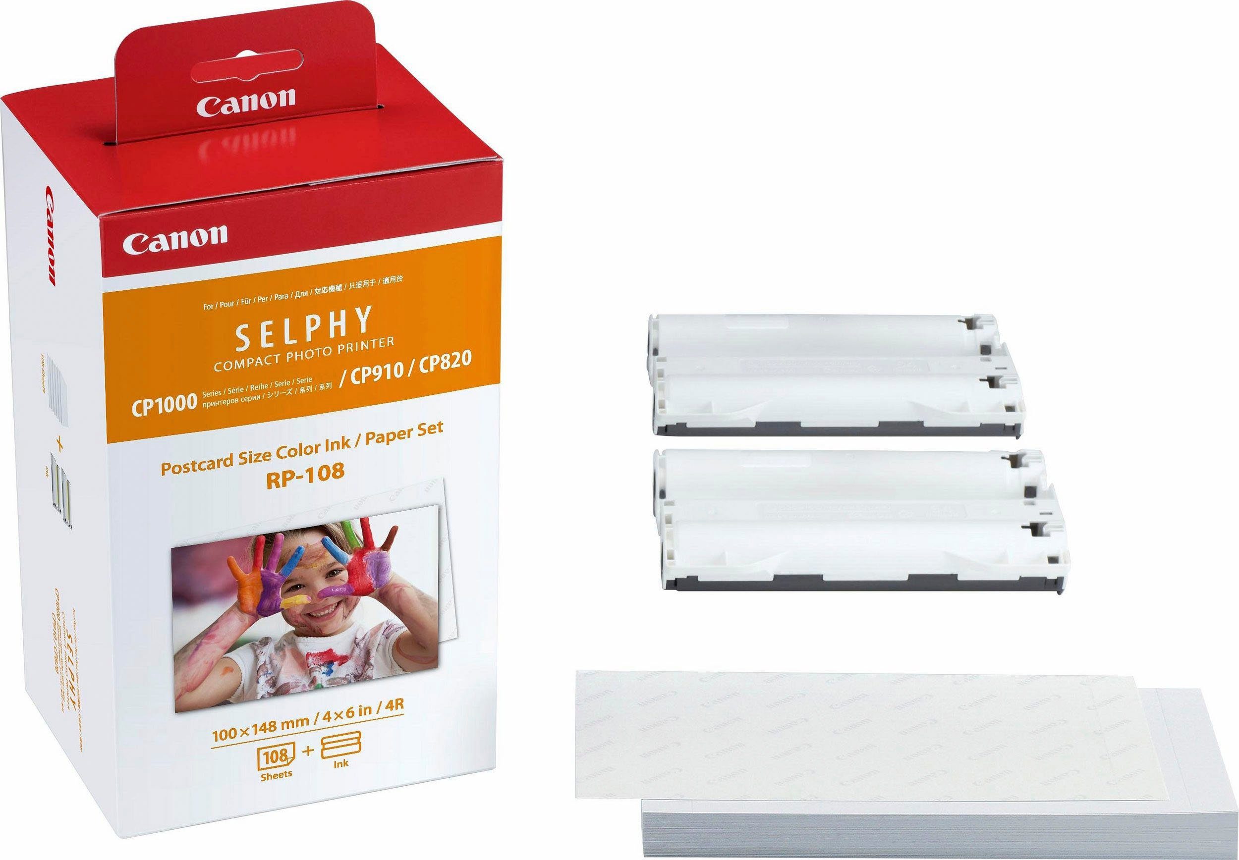 Canon RP-108 I Tintenpatrone (Set, original Patrone 108 + Fotopapier für SELPHY Drucker) – Bild 2 von 2