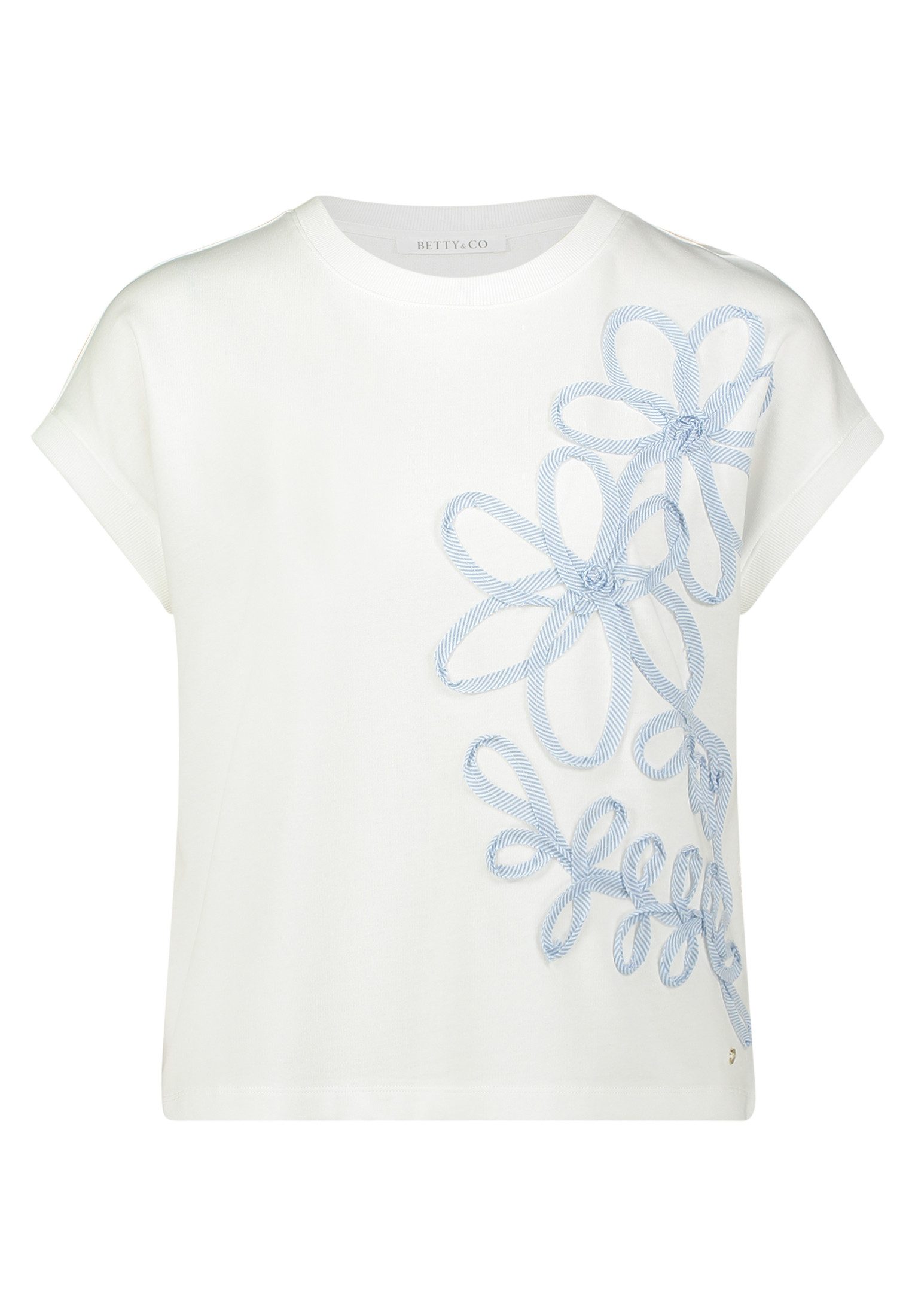 Betty&Co T-Shirt Damen mit Applikation (1-tlg)