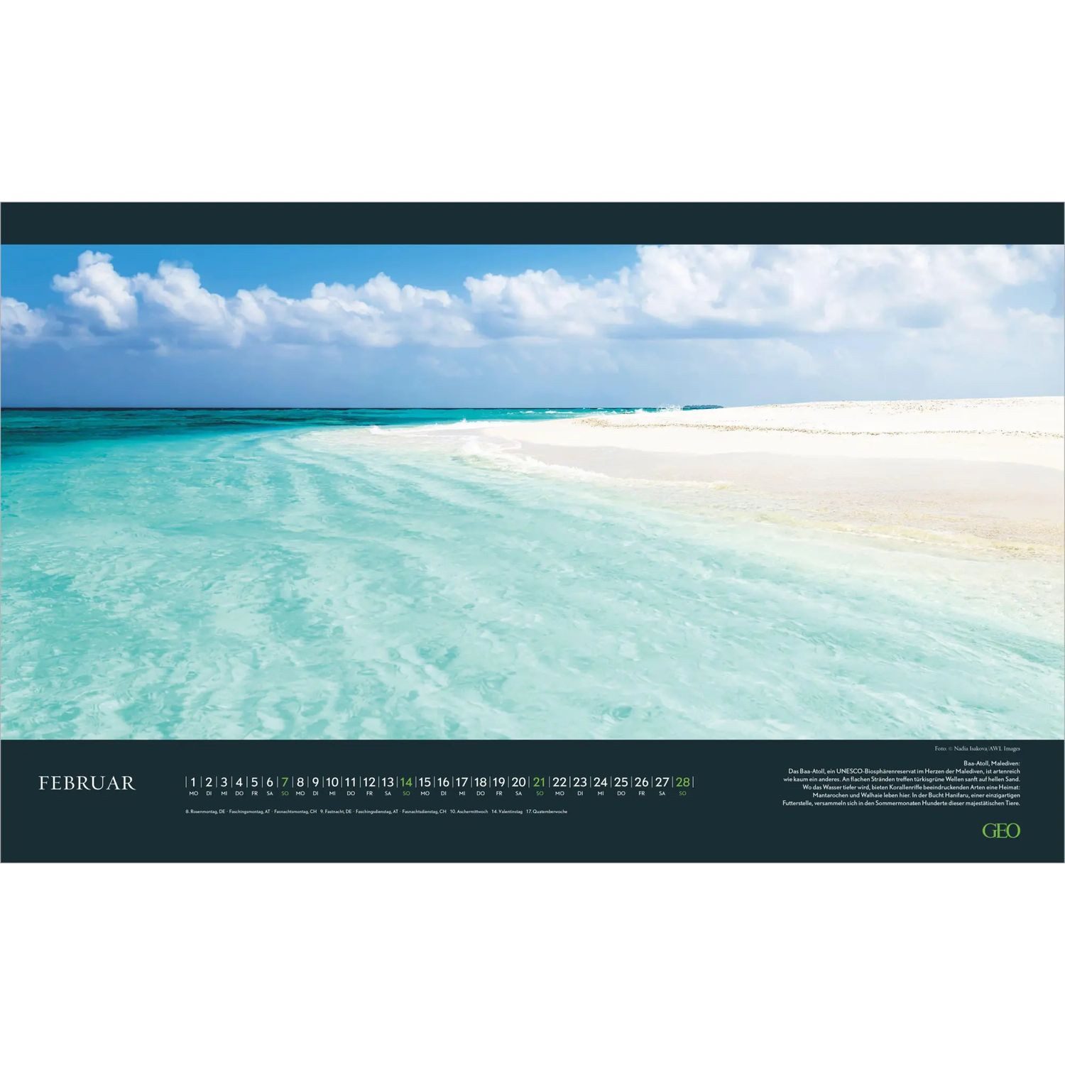 NEUMANN Wandkalender GEO Meer 2027
