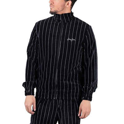 Sean John Trainingsjacke Sean John Script Logo Pinstripe Velours Trackjacket