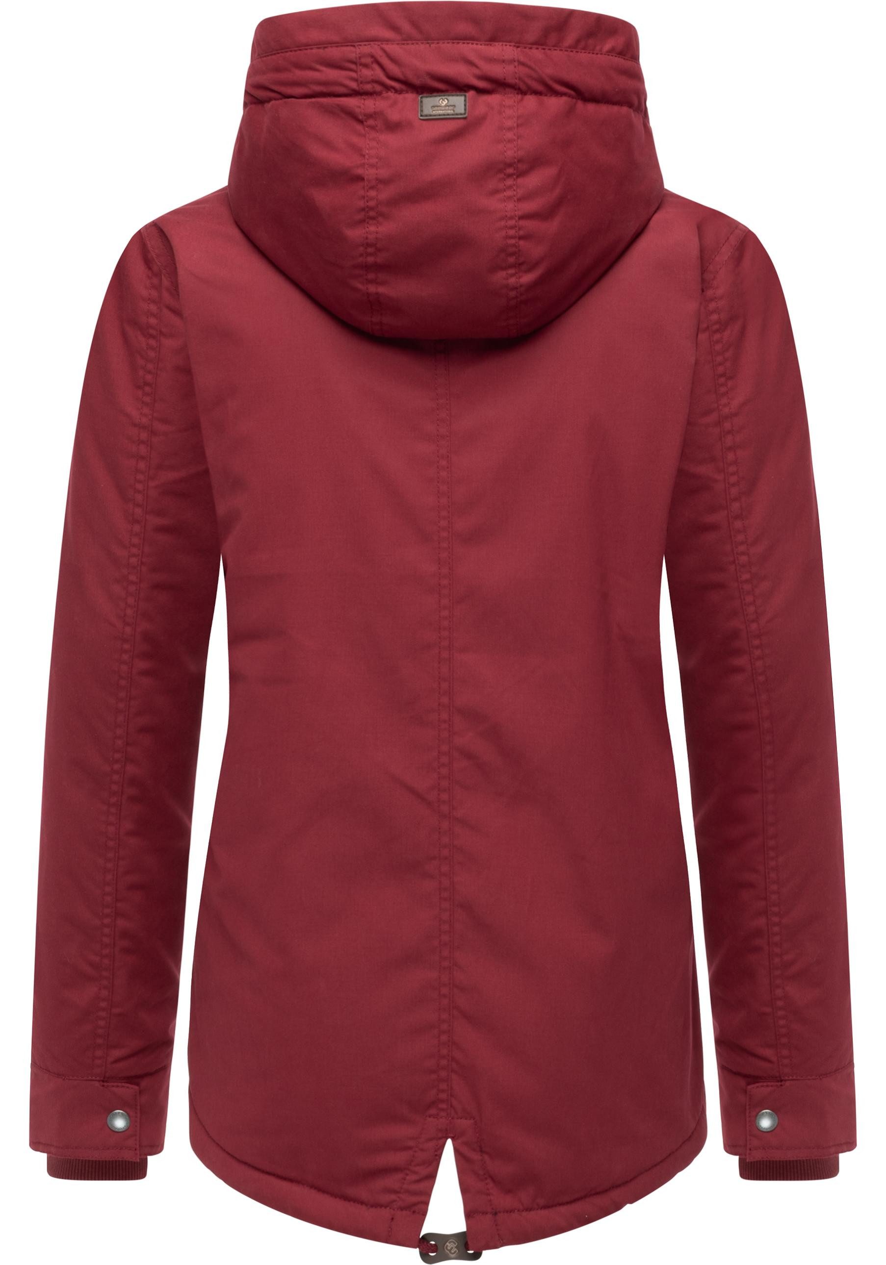 Ragwear Winterjacke Parkker Warm YOUMODO Winter Parka mit kuscheligem Teddy-Innenfutter