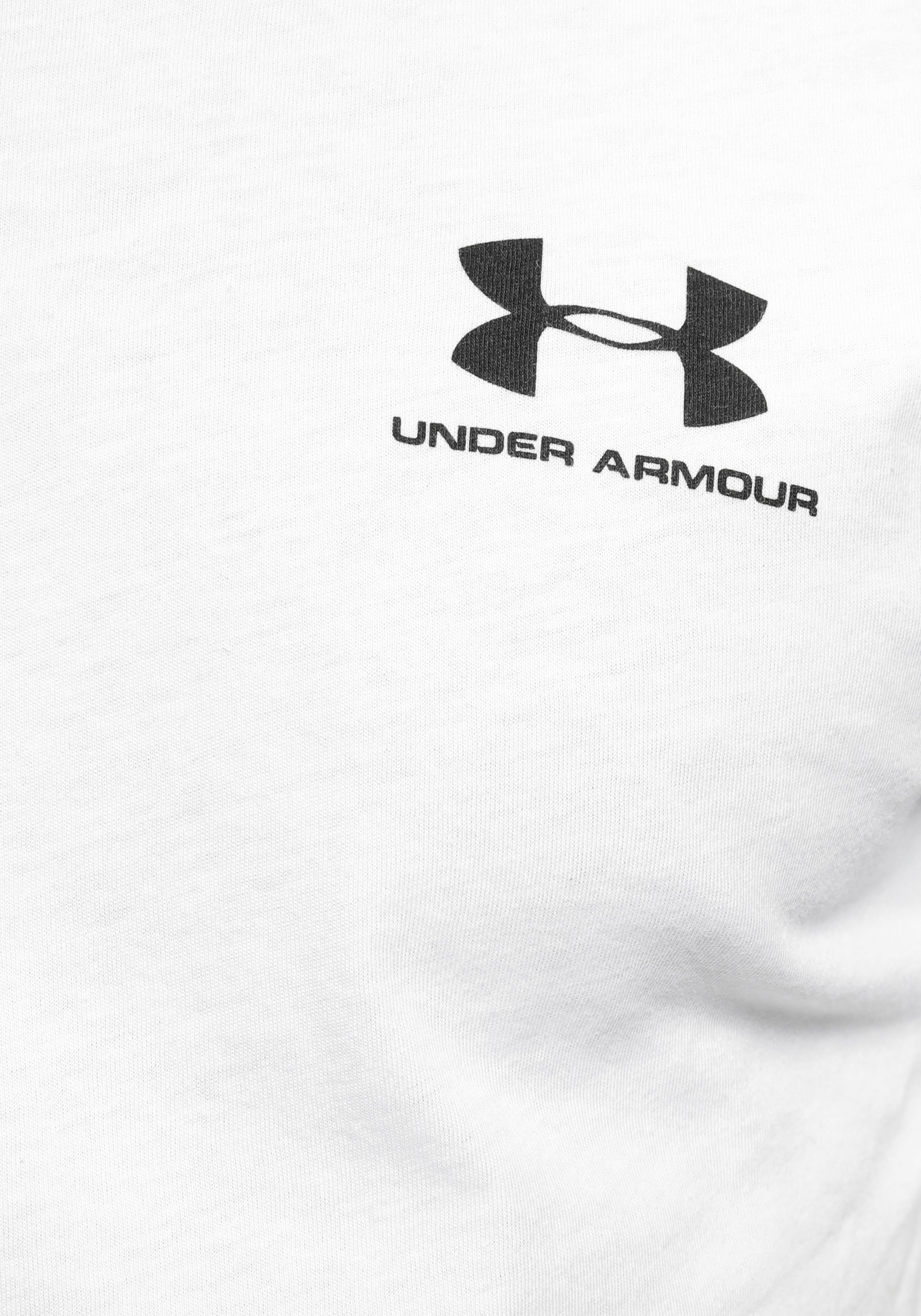 LC Under UA T-Shirt SPORTSTYLE weiß Armour® SLEEVE SHORT