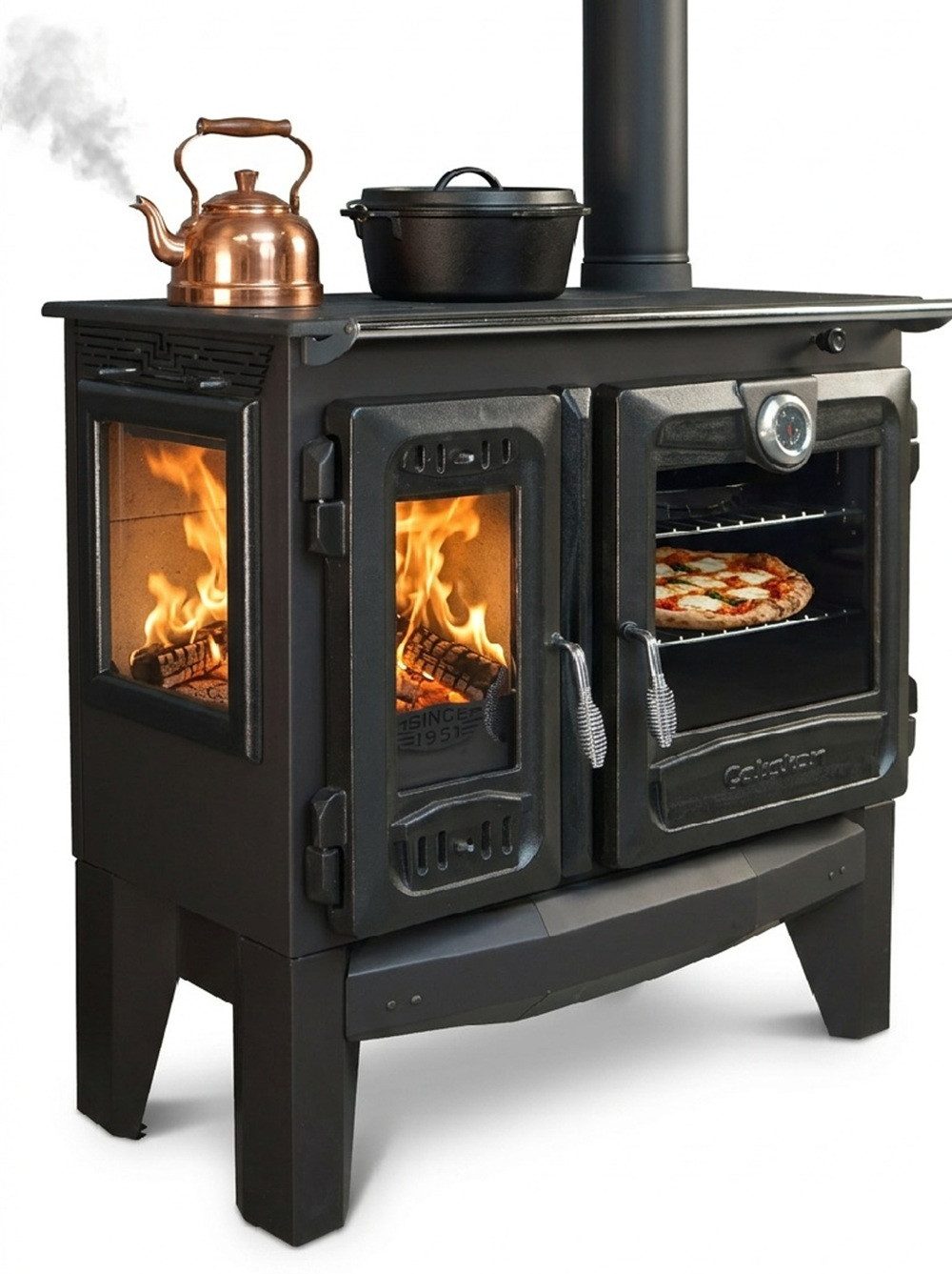 Caliskan Festbrennstoffherd Holzherd 216-3D, 8,97 kW