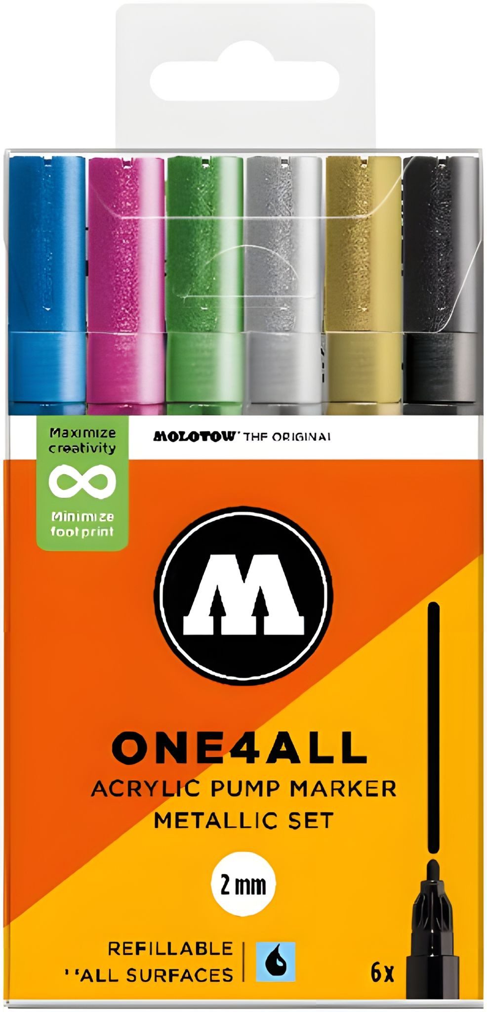 MOLOTOW Malstift Acrylmarker One4All 127HS Metallic Set