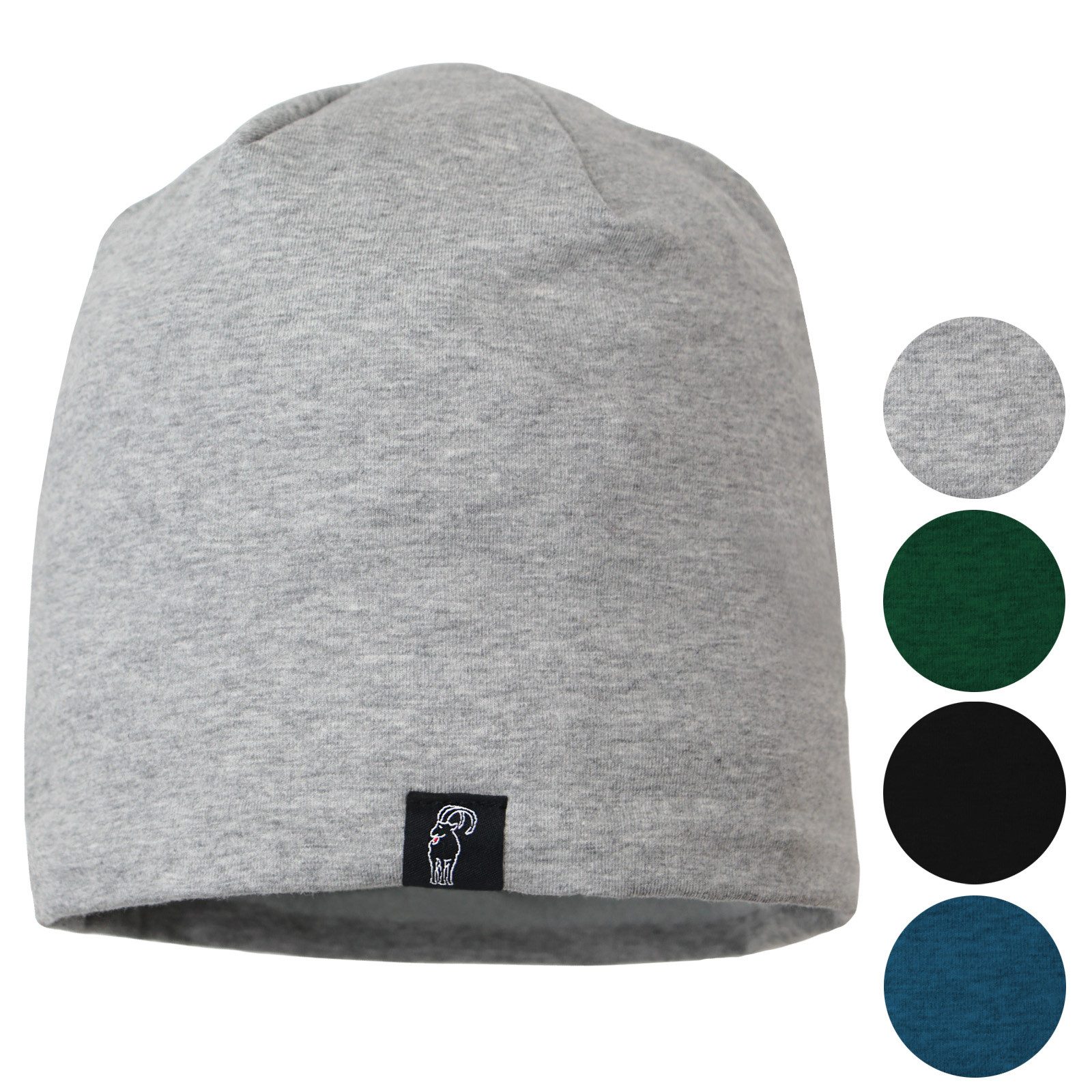 Beanie ALPIDEX Baumwollmütze fleecegefüttert One size