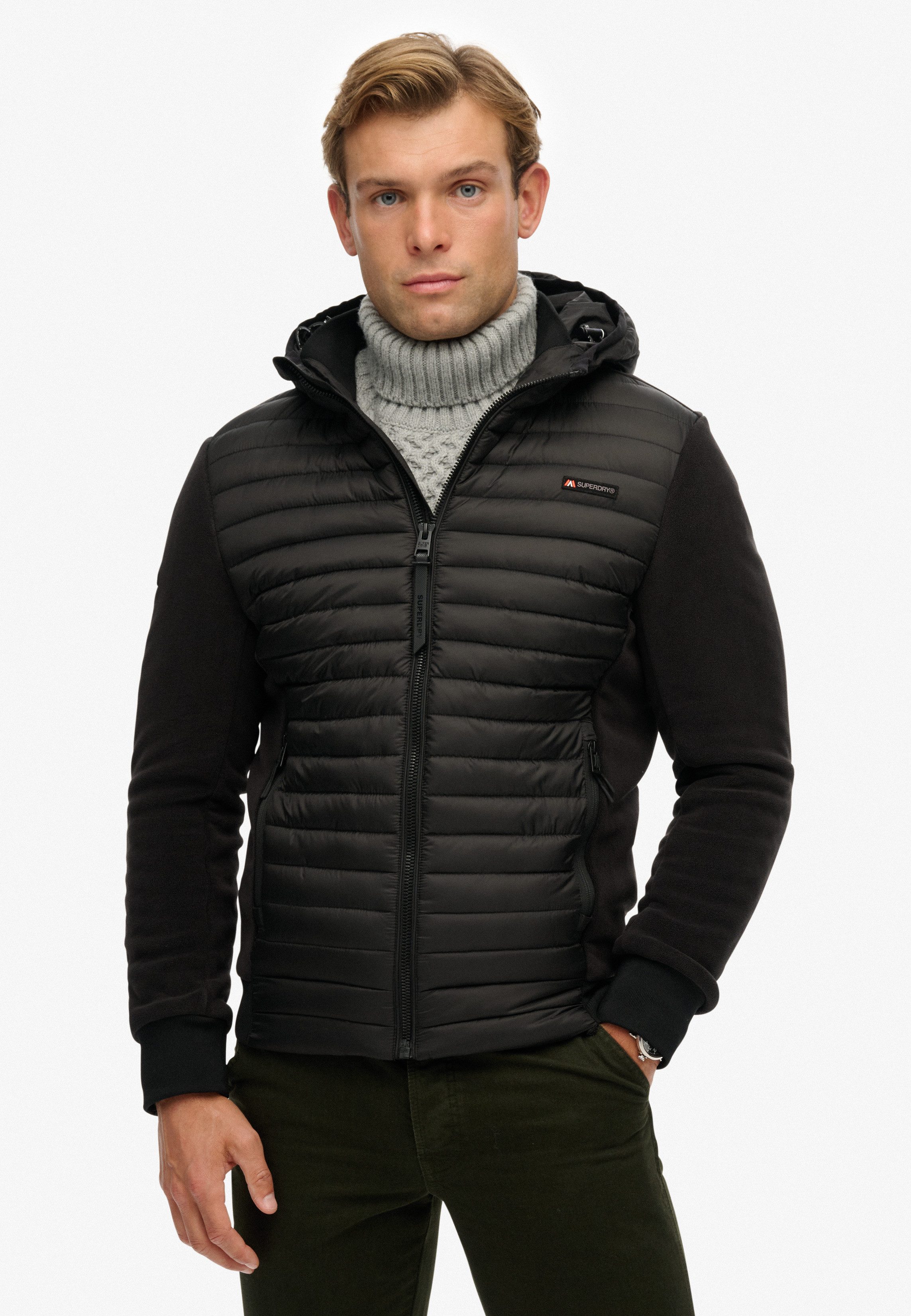 Superdry Steppjacke HOOD STORM FLEECE HYBRID günstig online kaufen