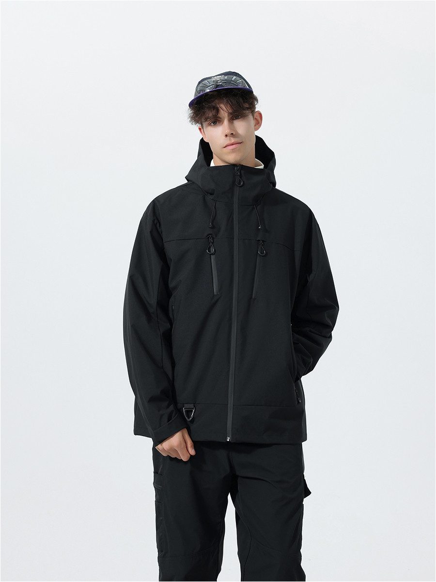 YOUTHUP Funktionsjacke Herren-Outdoorjacke mit Haken, wasserdicht und windd günstig online kaufen