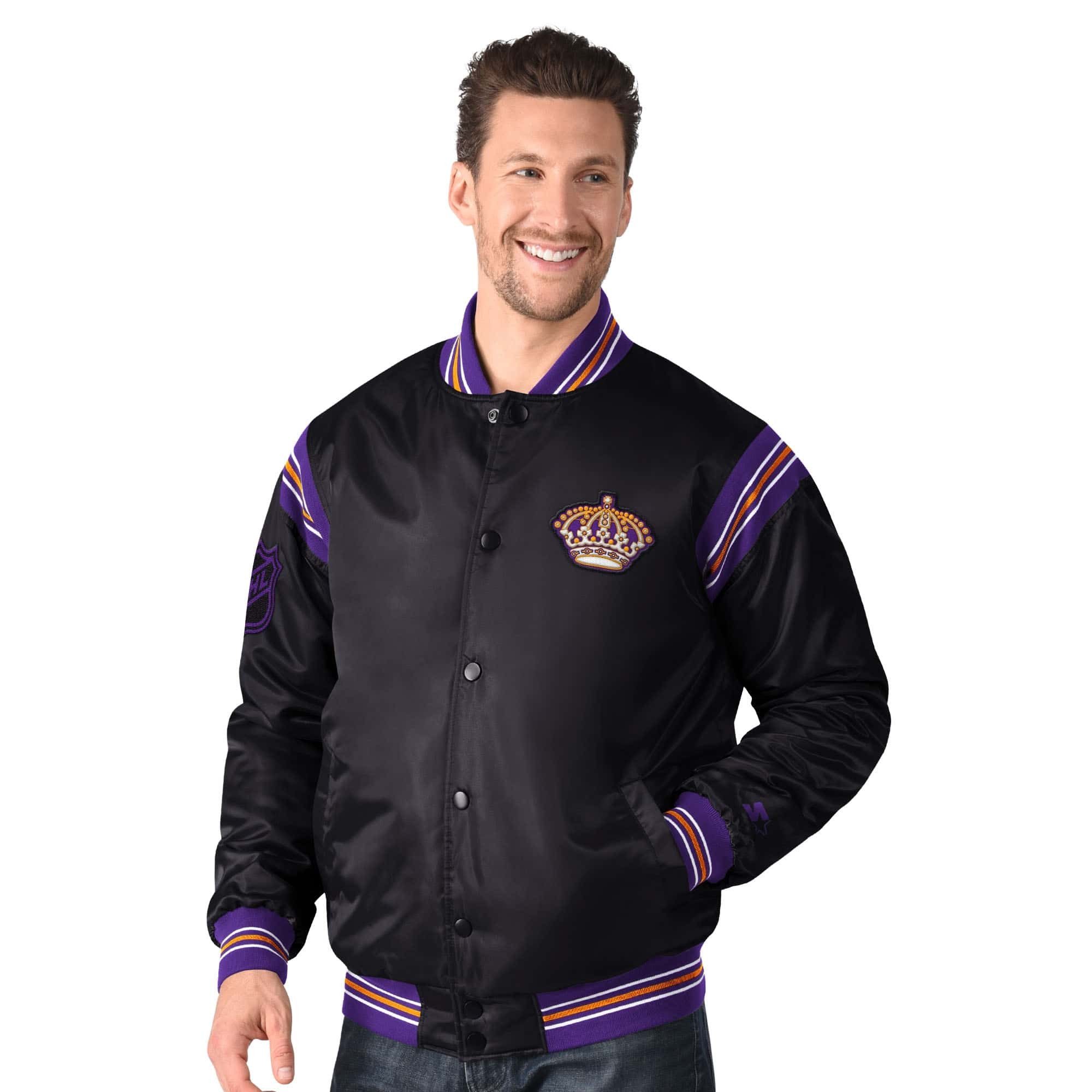 Starter Bomberjacke Starter Jacke Los Angeles Kings Starter Satin Varsity