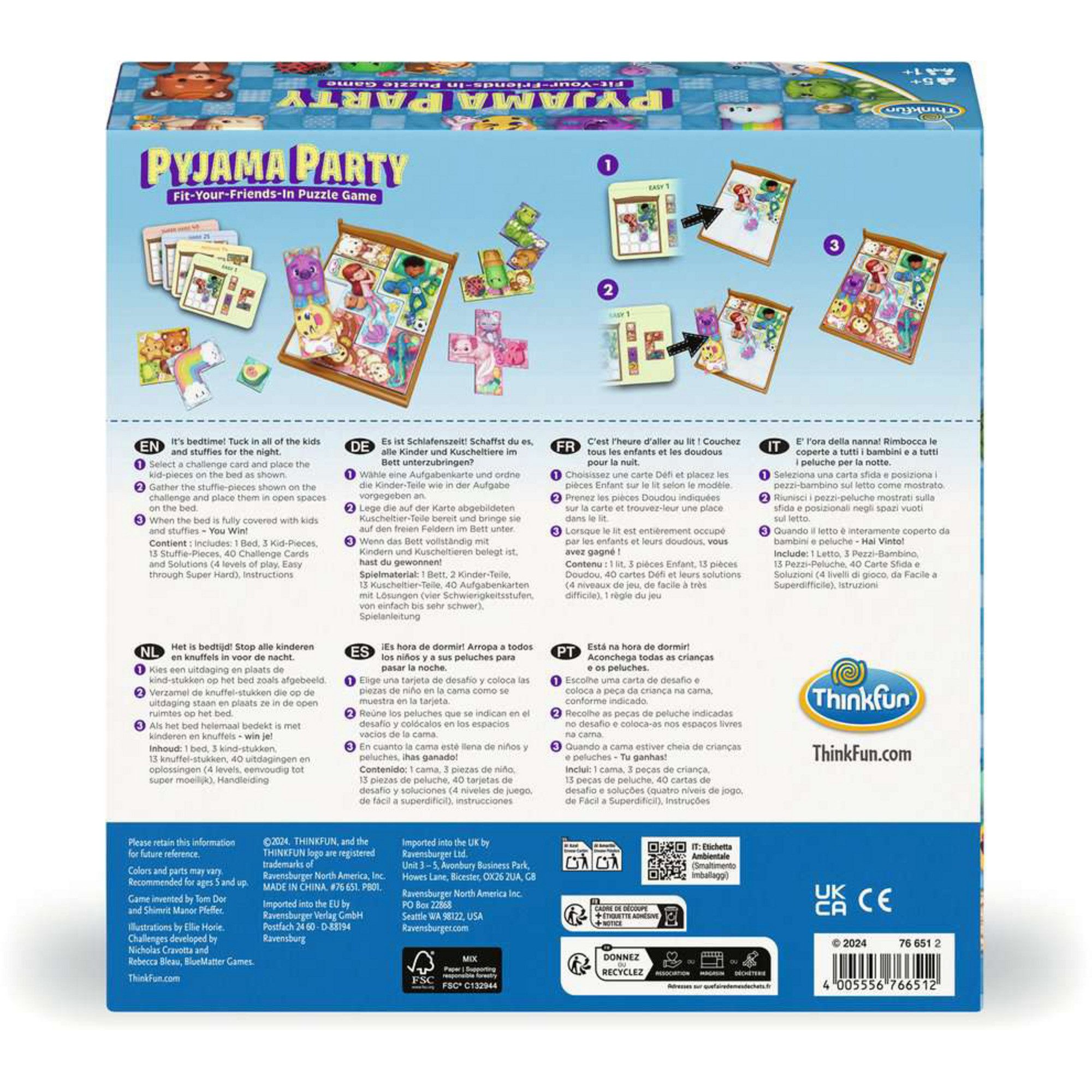 Thinkfun® Spiel THINK FUN Pyjama Party, Denkspiel