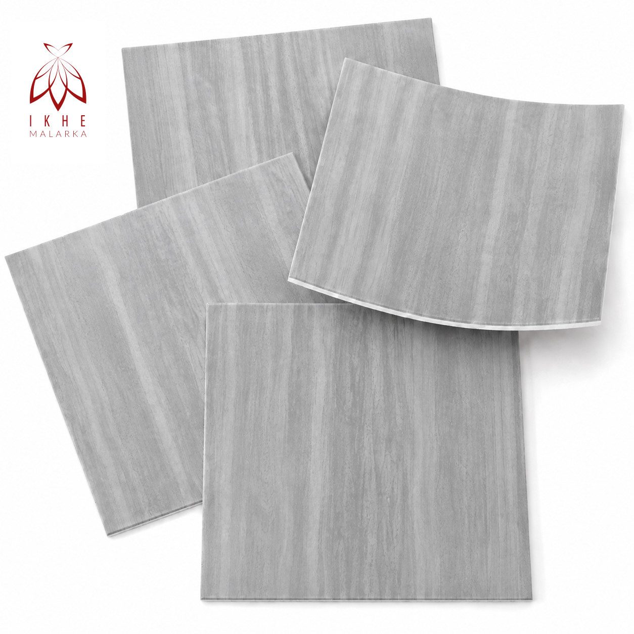 IKHEMalarka 3D Wandpaneel aus Polystyrol Styropor XPS Holzoptik 4m² Pakiet, 0,25 qm, Paneelen für Decken Wand 50x50cm 3mm Stärke