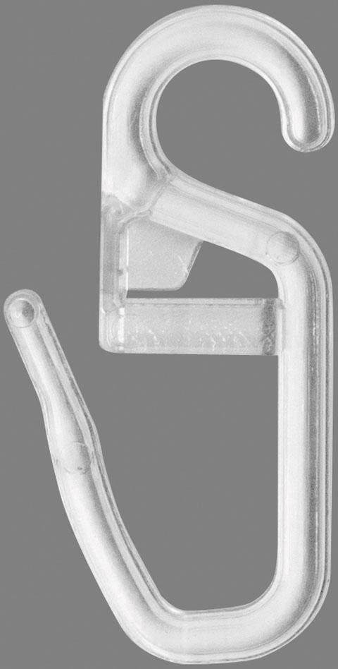 Faltenclip Via, Good Life, Gardinen, transparent Vorhangringe Vorhänge, Faltenhaken, 12-St), für (Set