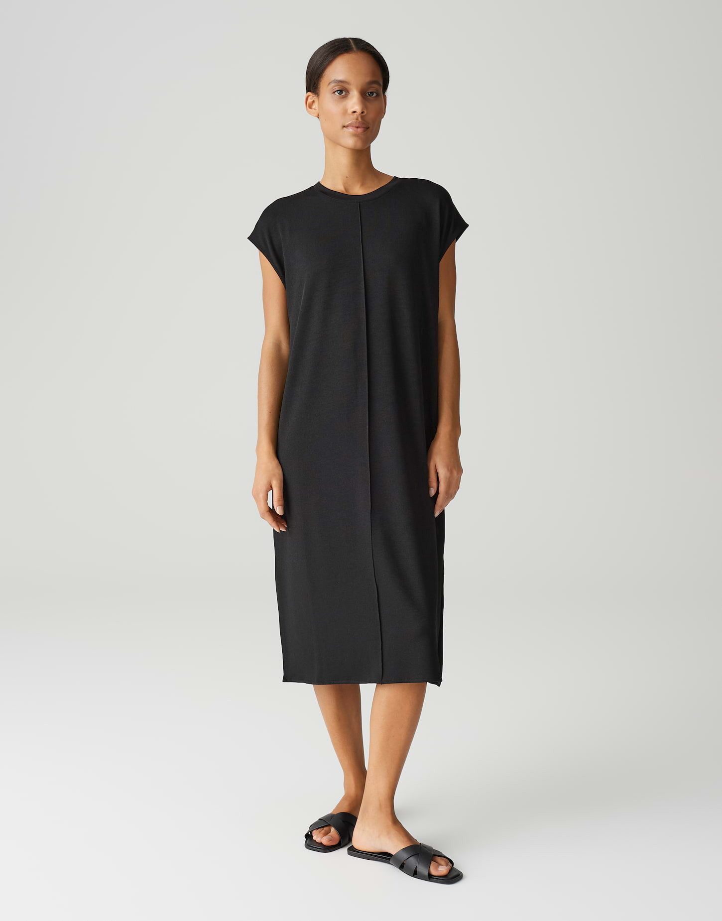 OPUS Jerseykleid WINJA mit Schlitzdetail