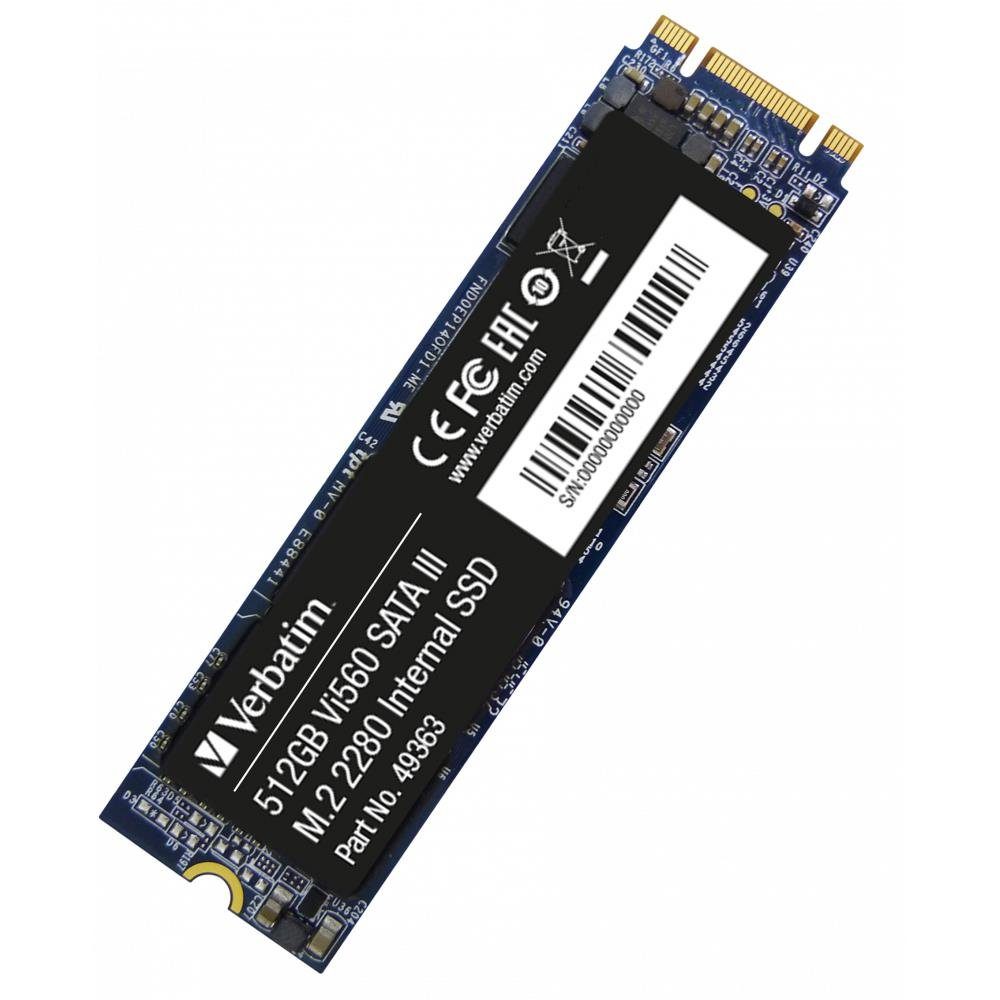 Verbatim Vi560 S3 SSD 512GB M.2 2280 SATA - internes Solid-State-Module