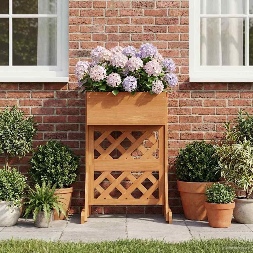 vidaXL Blumentopf Vertikales Gartenzaun Orange 48 x 30 x 70,5 cm (1 St)