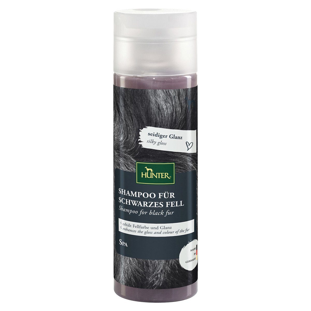 Hunter Tierbedarf Tiershampoo Pure Wellness Shampoo für schwarzes Fell 200 ml