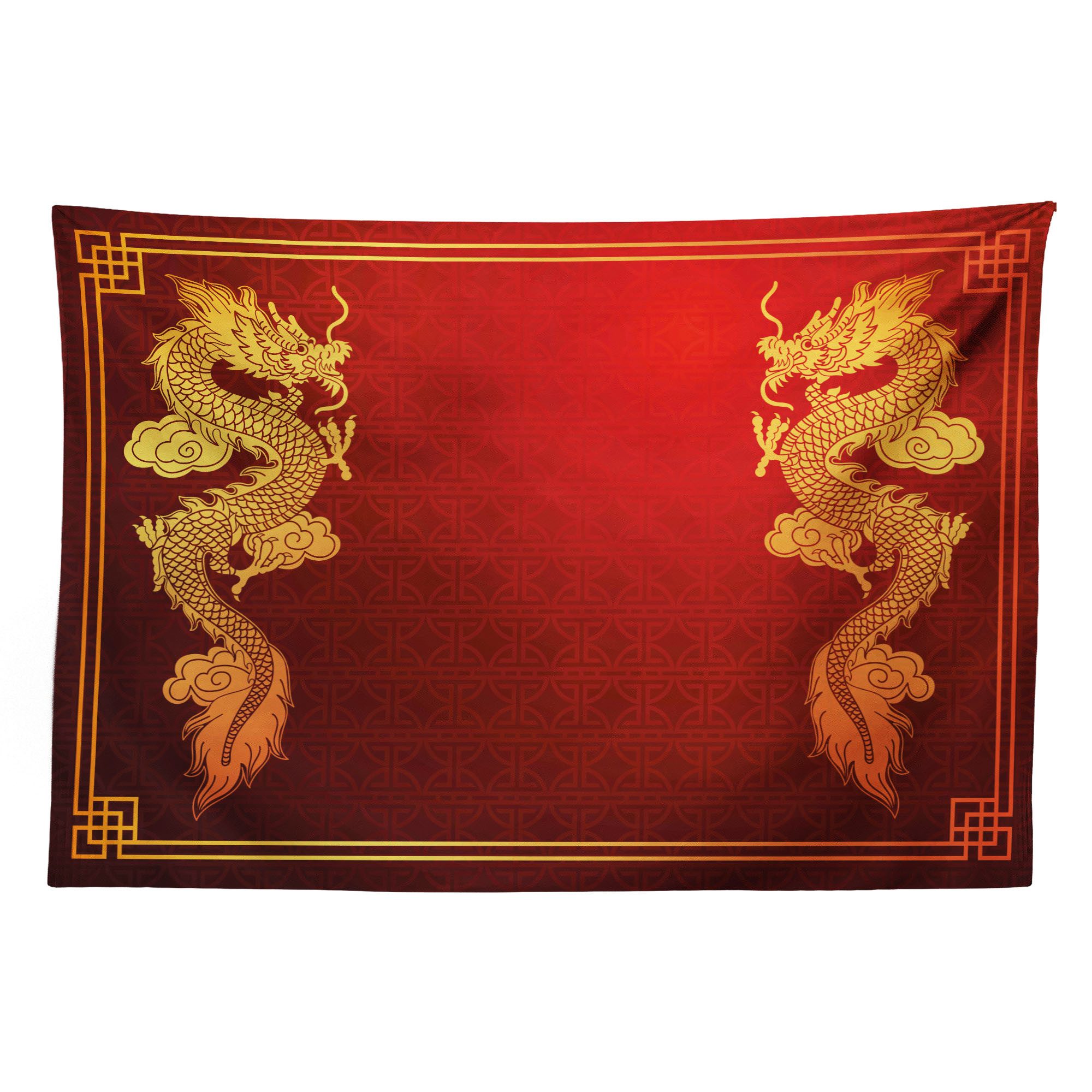 Abakuhaus Wandteppich aus Weiches Mikrofaser Stoff Für das Wohn und Schlafzimmer, rechteckig, Drachen historische Creature