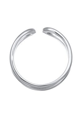 Elli Premium Fingerring Offen Modern Verstellbar 925 Silber