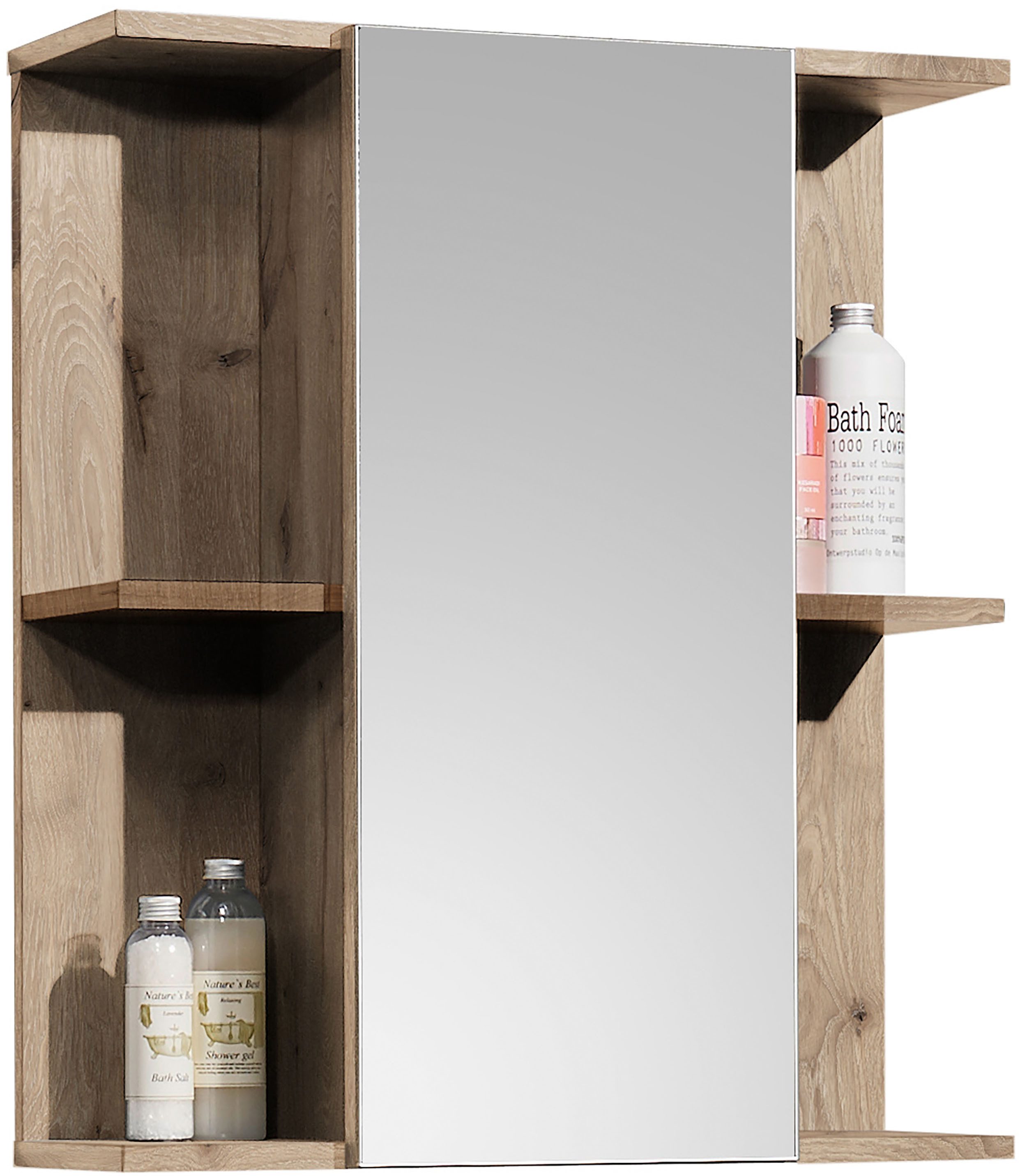 BASIC by Balculina Spiegelschrank Rom BxHxT 60x71x20 cm (1-St) Breite 60cm, Made in Europa