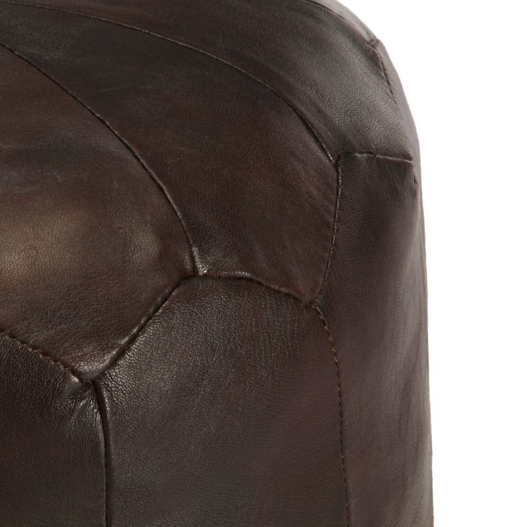 vidaXL Polsterhocker Pouf Dunkelbraun 40 x günstig online kaufen