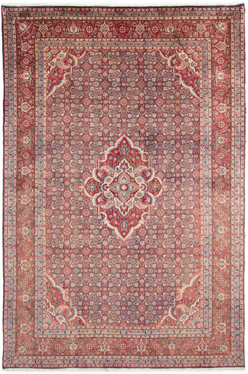 Orientteppich Hamadan 194x296 Handgeknüpfter Orientteppich / Perserteppich, Nain Trading, rechteckig, Höhe: 8 mm